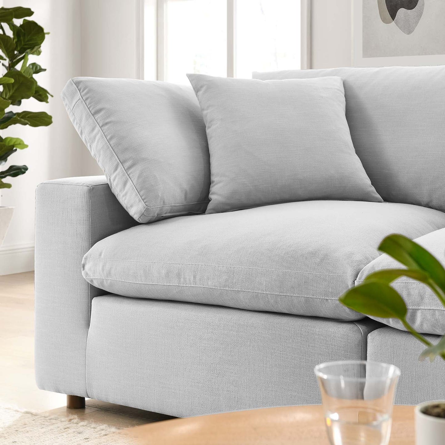 Modway Commix Down Filled Overstuffed 2 Piece Sectional Sofa Set | Sofas | 