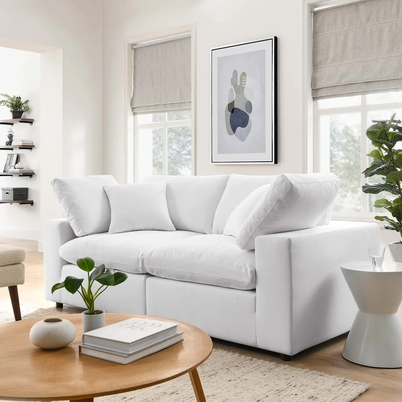 Modway Commix Down Filled Overstuffed 2 Piece Sectional Sofa Set | Sofas | 