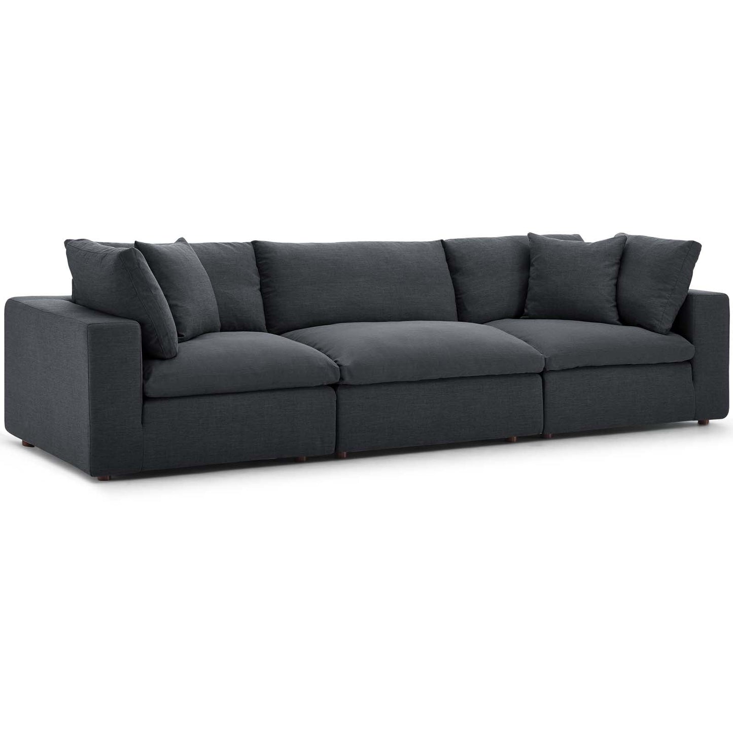Modway Commix Down Filled Overstuffed 3 Piece Sectional Sofa Set | Sofas | 