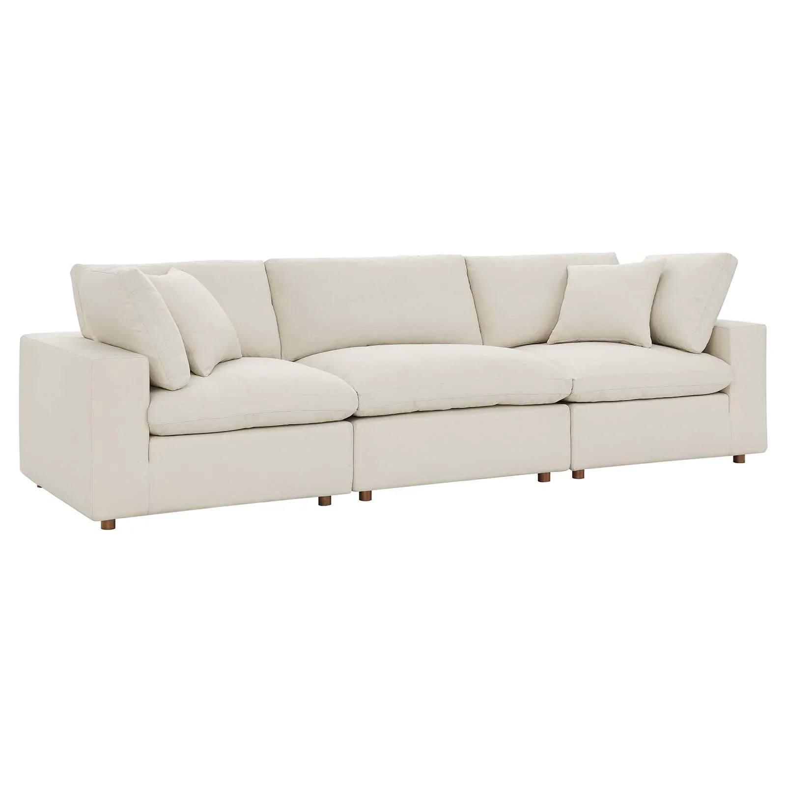 Modway Commix Down Filled Overstuffed 3 Piece Sectional Sofa Set | Sofas | 