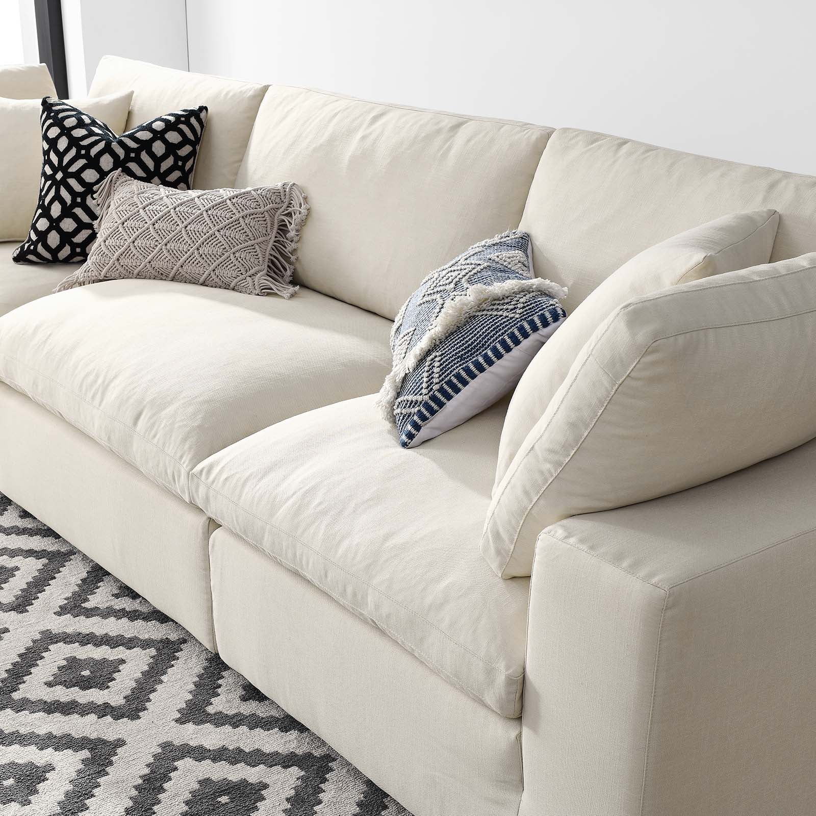 Modway Commix Down Filled Overstuffed 3 Piece Sectional Sofa Set | Sofas | 