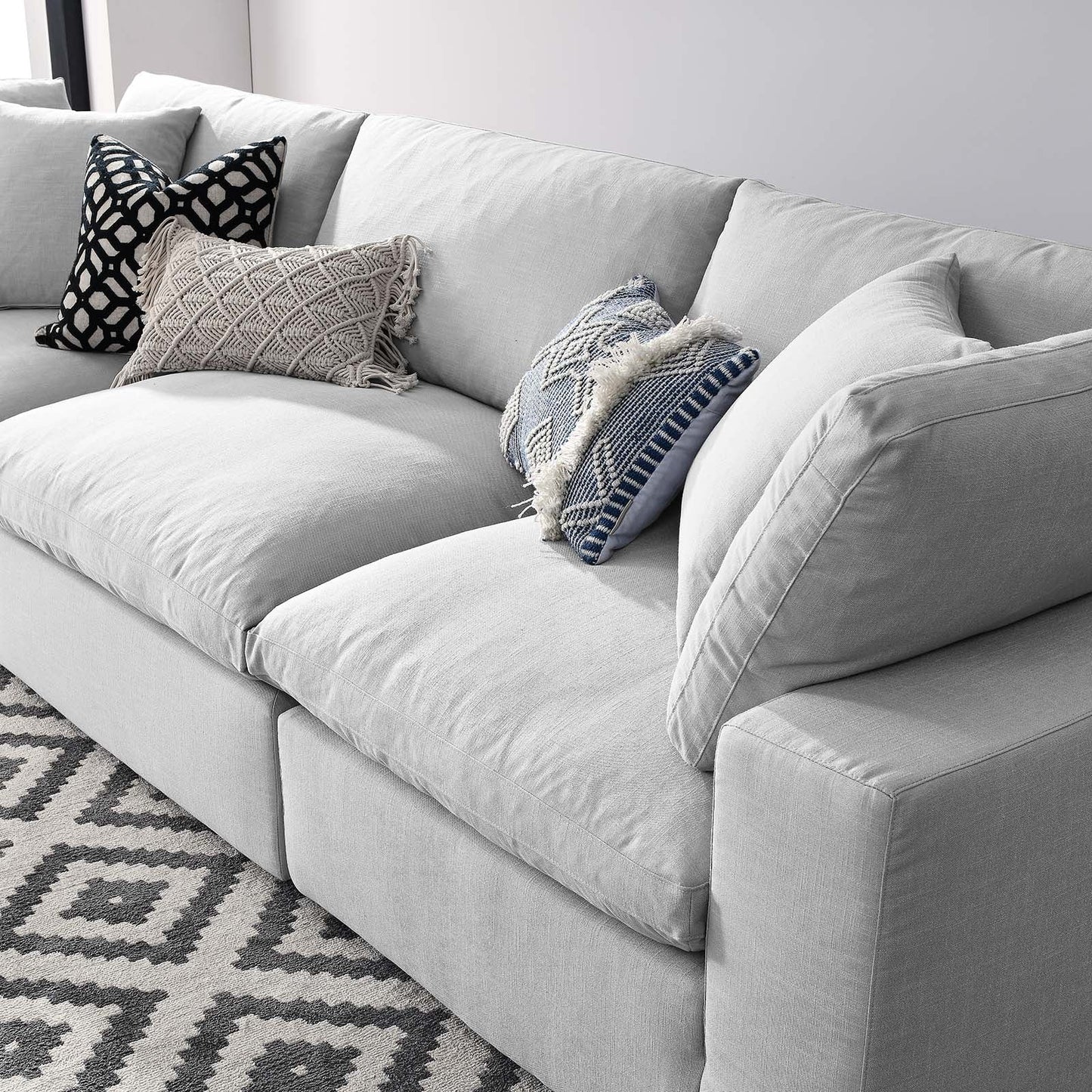Modway Commix Down Filled Overstuffed 3 Piece Sectional Sofa Set | Sofas | 