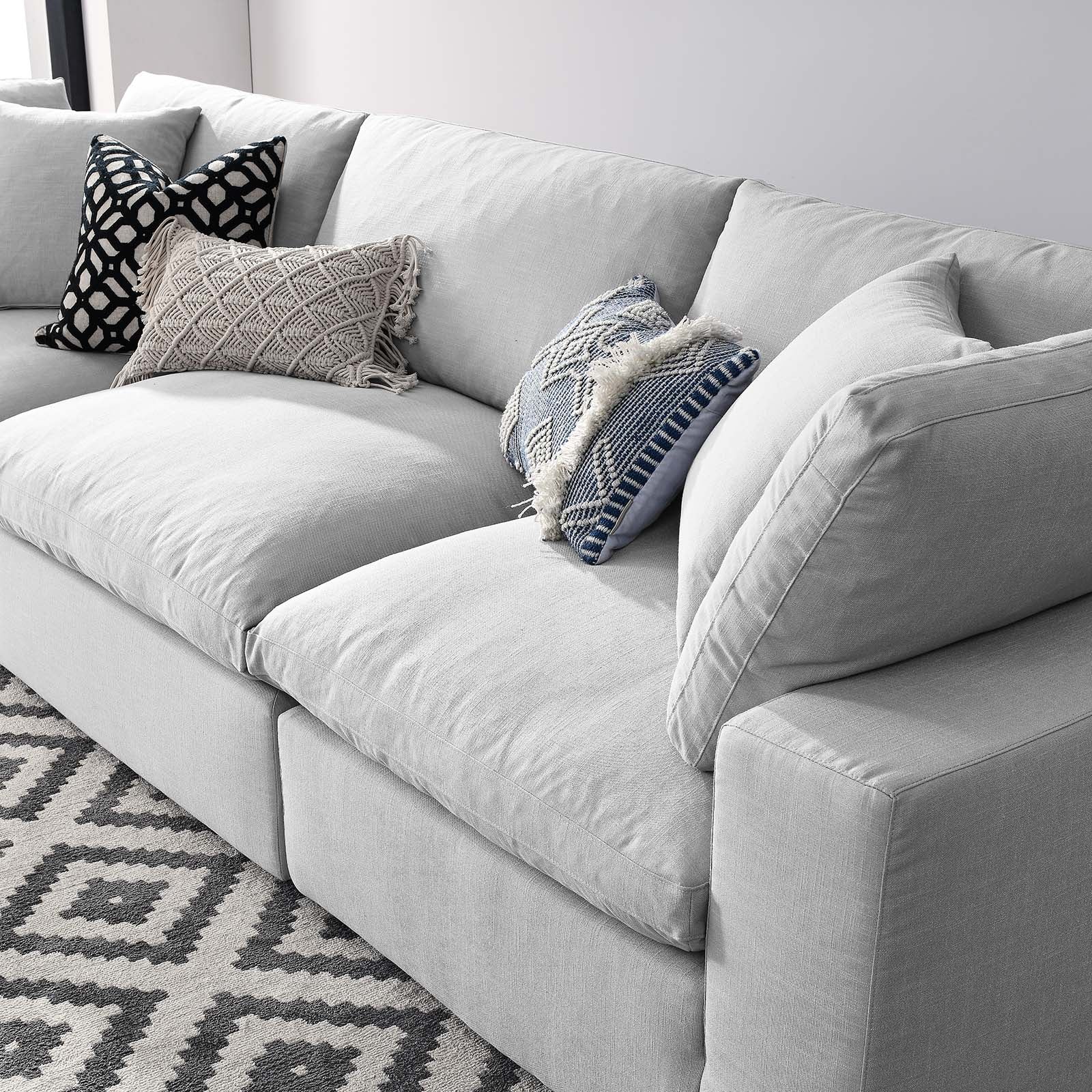 Modway Commix Down Filled Overstuffed 3 Piece Sectional Sofa Set | Sofas | 