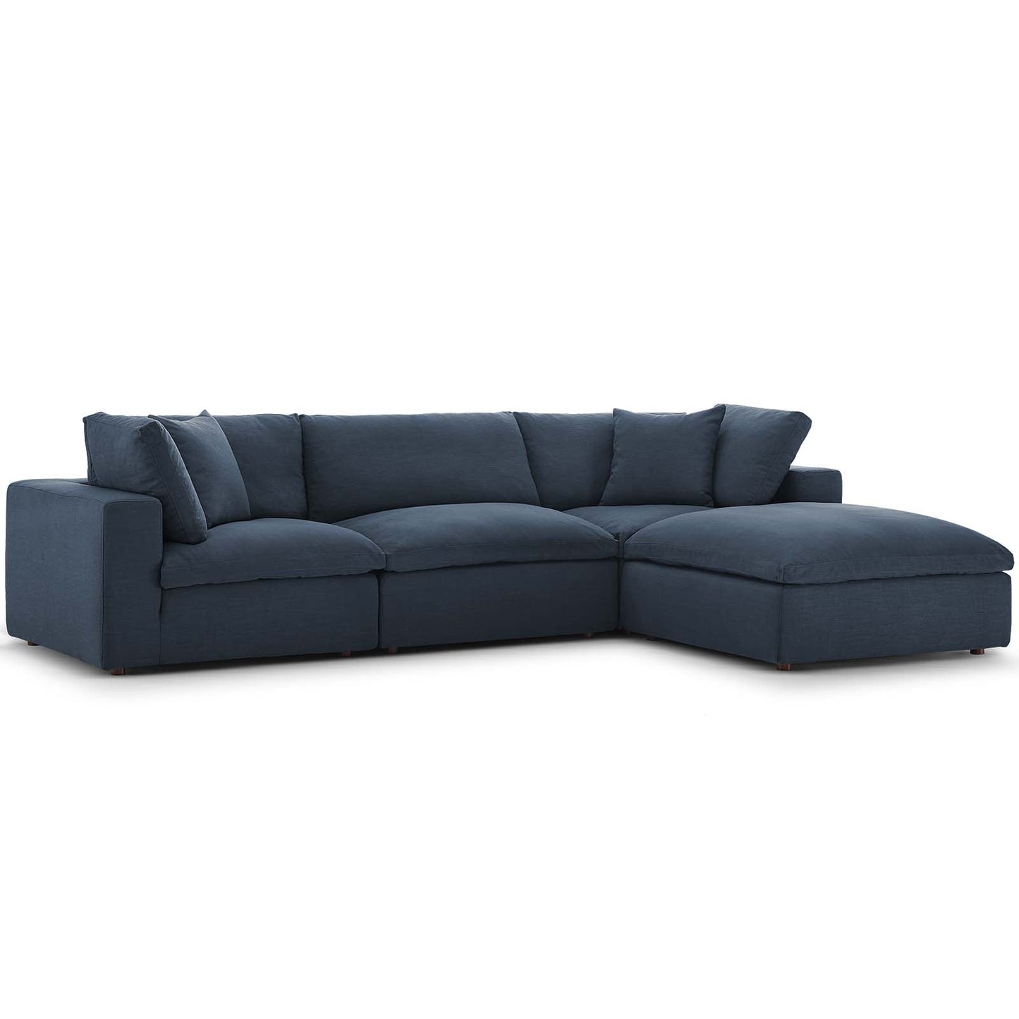 Modway Commix Down Filled Overstuffed 4 Piece Sectional Sofa Set | Sofas | 