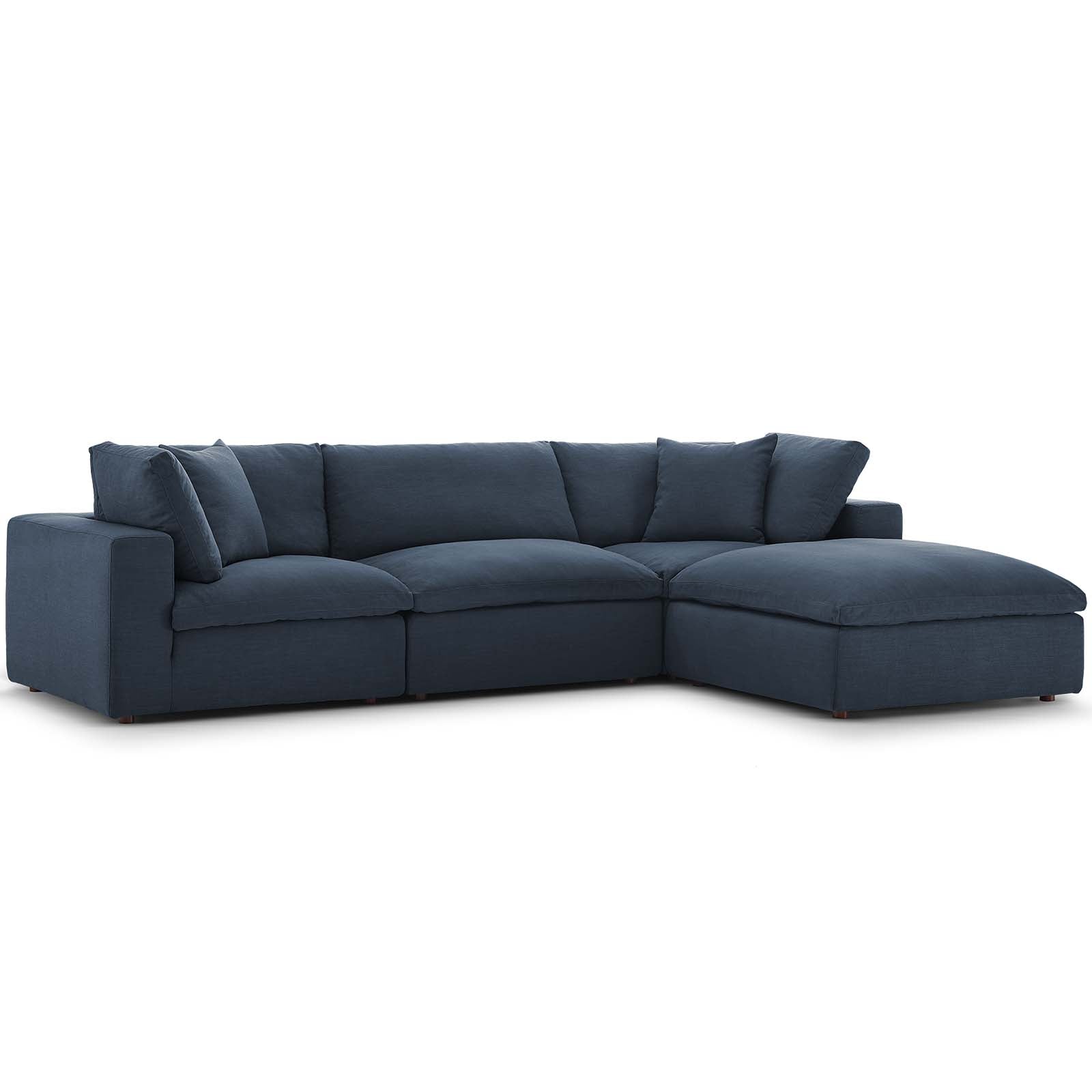 Modway Commix Down Filled Overstuffed 4 Piece Sectional Sofa Set | Sofas | 