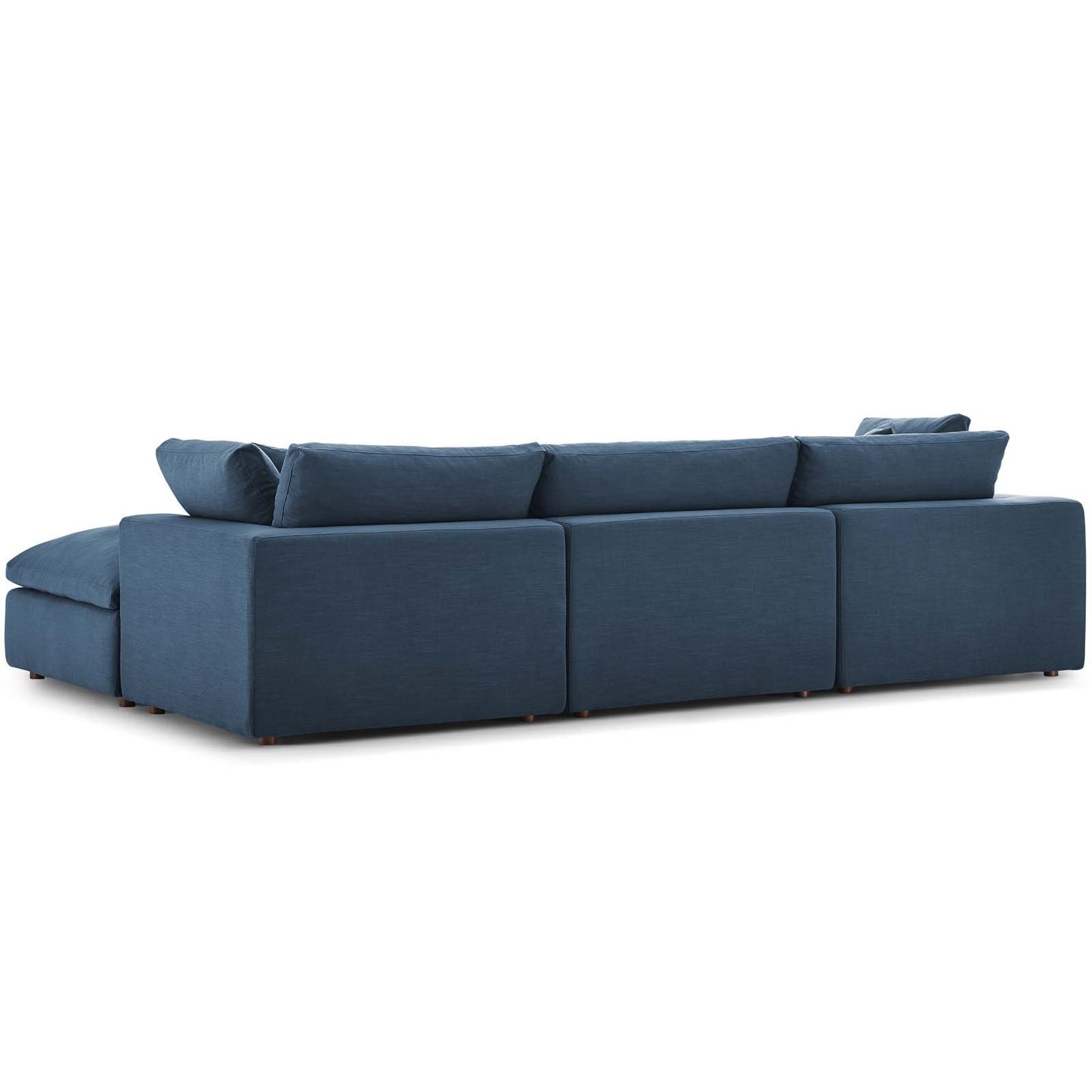 Modway Commix Down Filled Overstuffed 4 Piece Sectional Sofa Set