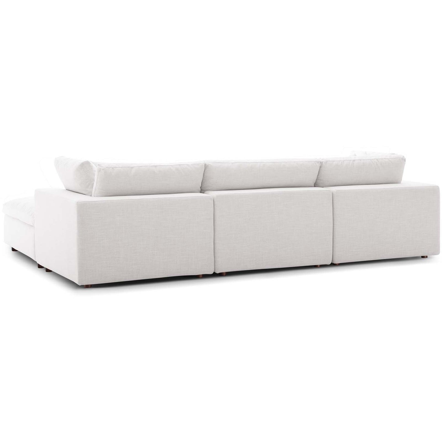 Modway Commix Down Filled Overstuffed 4 Piece Sectional Sofa Set