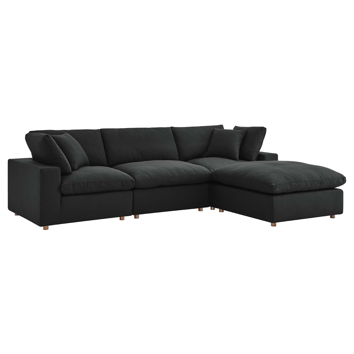 Modway Commix Down Filled Overstuffed 4 Piece Sectional Sofa Set | Sofas | 