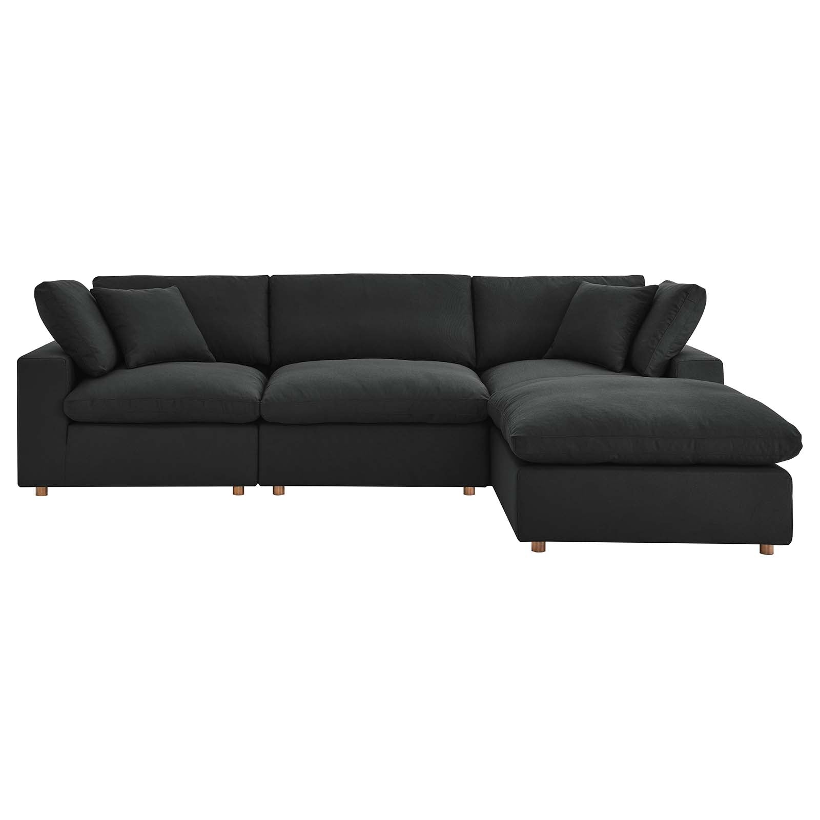 Modway Commix Down Filled Overstuffed 4 Piece Sectional Sofa Set | Sofas | 