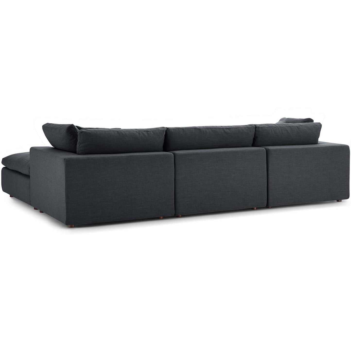 Modway Commix Down Filled Overstuffed 4 Piece Sectional Sofa Set