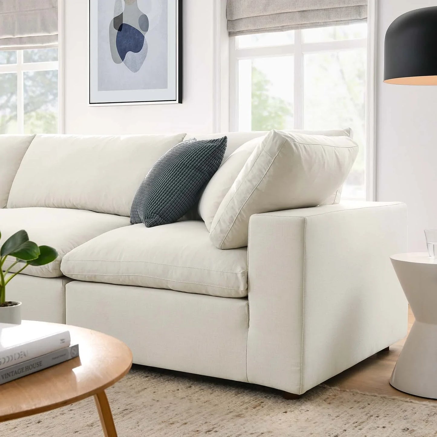 Modway Commix Down Filled Overstuffed 4 Piece Sectional Sofa Set - EEI-3356 | Sofa Set | 