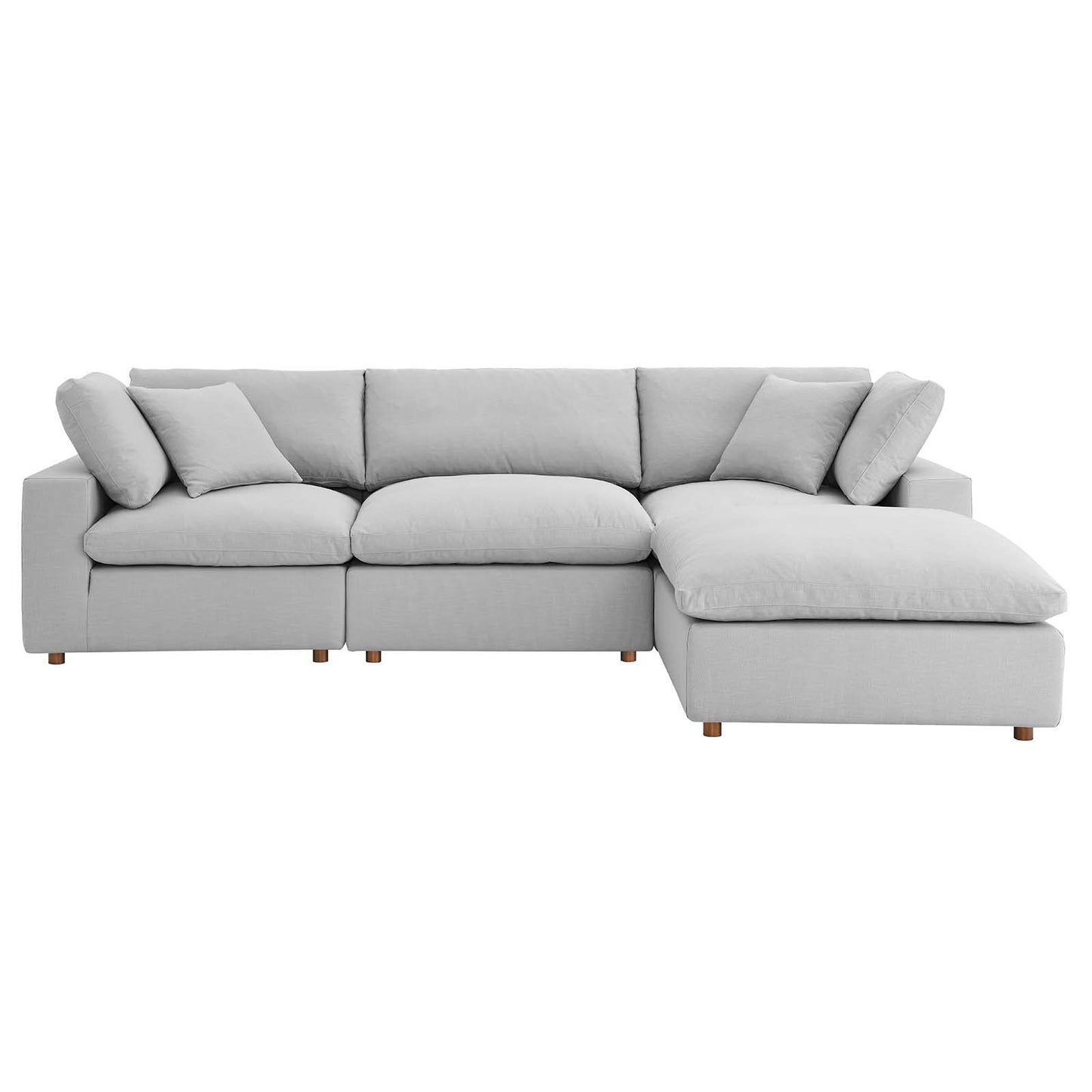 Modway Commix Down Filled Overstuffed 4 Piece Sectional Sofa Set | Sofas | 
