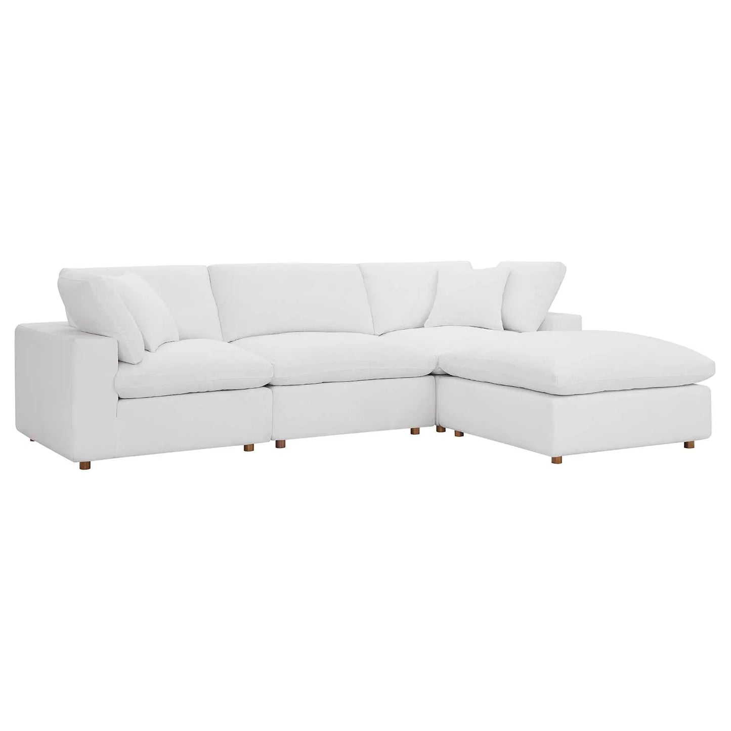 Modway Commix Down Filled Overstuffed 4 Piece Sectional Sofa Set - EEI-3356 | Sofa Set | 