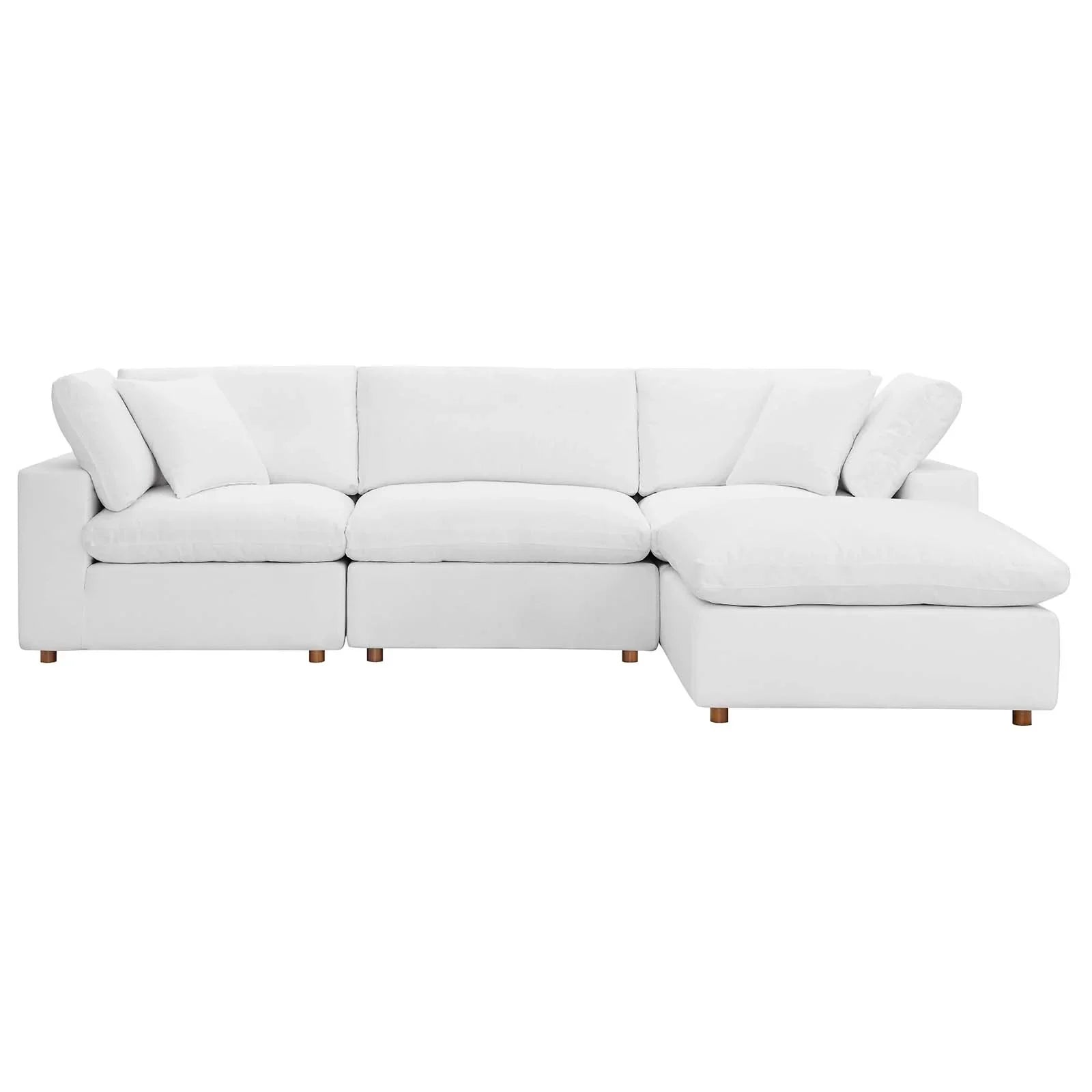 Modway Commix Down Filled Overstuffed 4 Piece Sectional Sofa Set - EEI-3356 | Sofa Set | 
