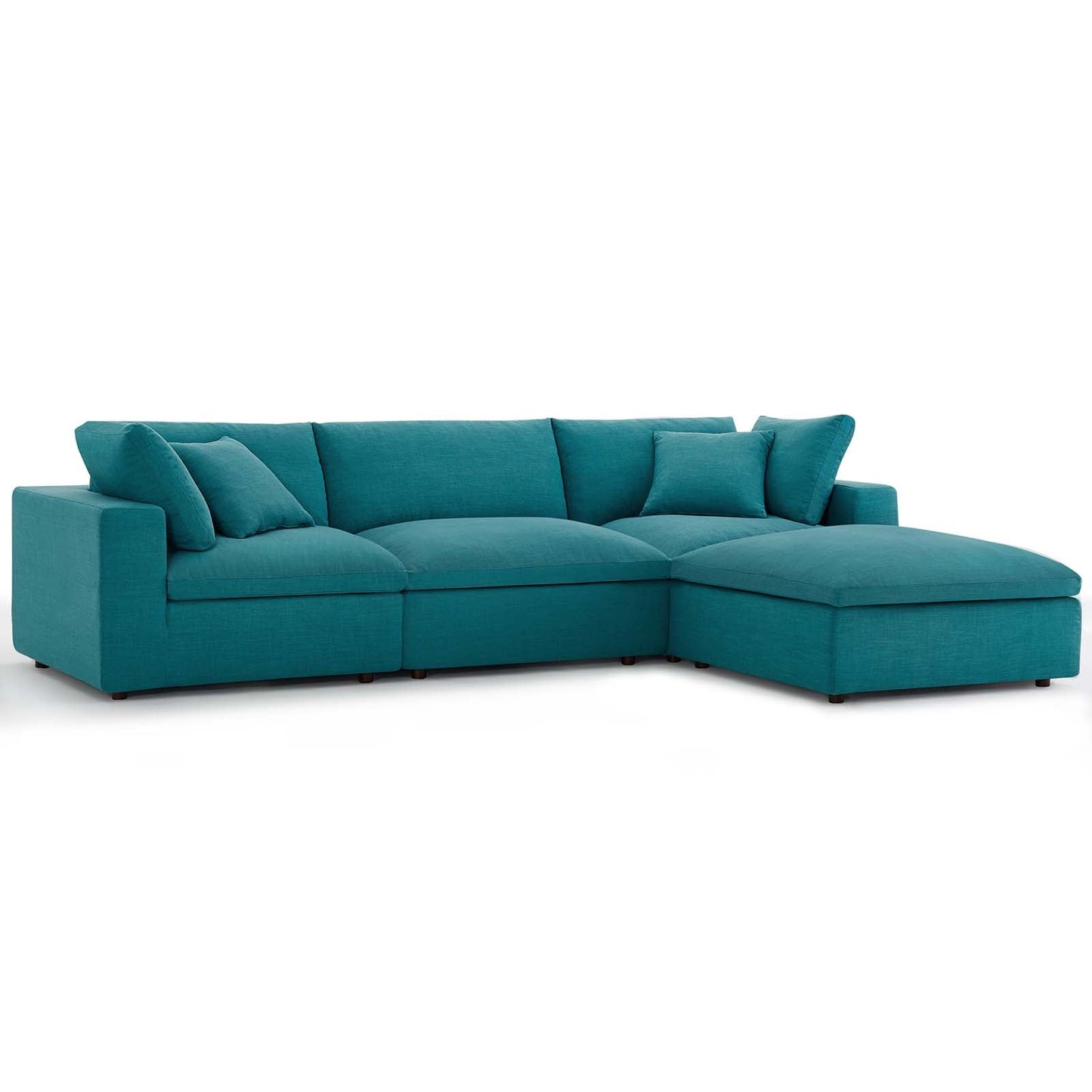 Modway Commix Down Filled Overstuffed 4 Piece Sectional Sofa Set | Sofas | 
