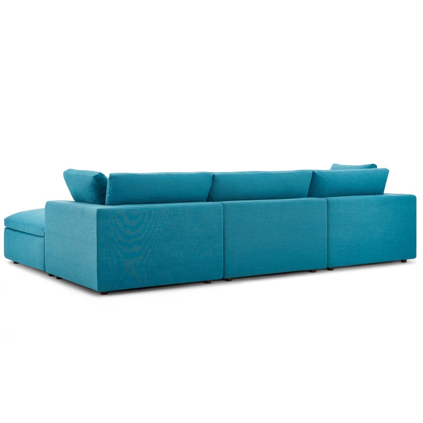 Modway Commix Down Filled Overstuffed 4 Piece Sectional Sofa Set