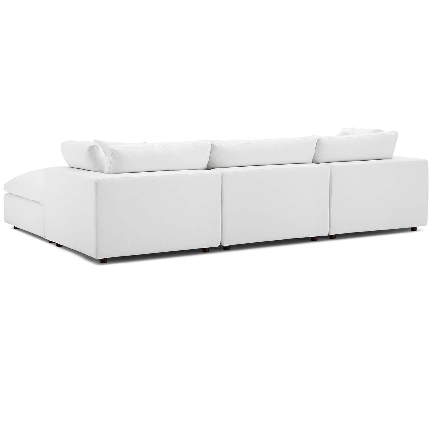 Modway Commix Down Filled Overstuffed 4 Piece Sectional Sofa Set