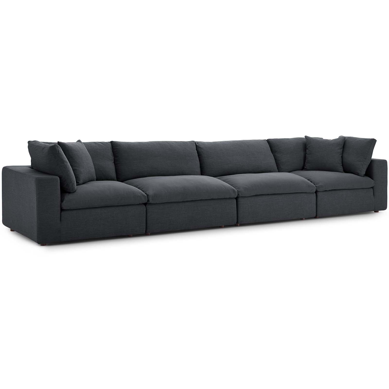 Commix Down Filled Overstuffed 4 Piece Sectional Sofa Set by Modway | Sofas | 