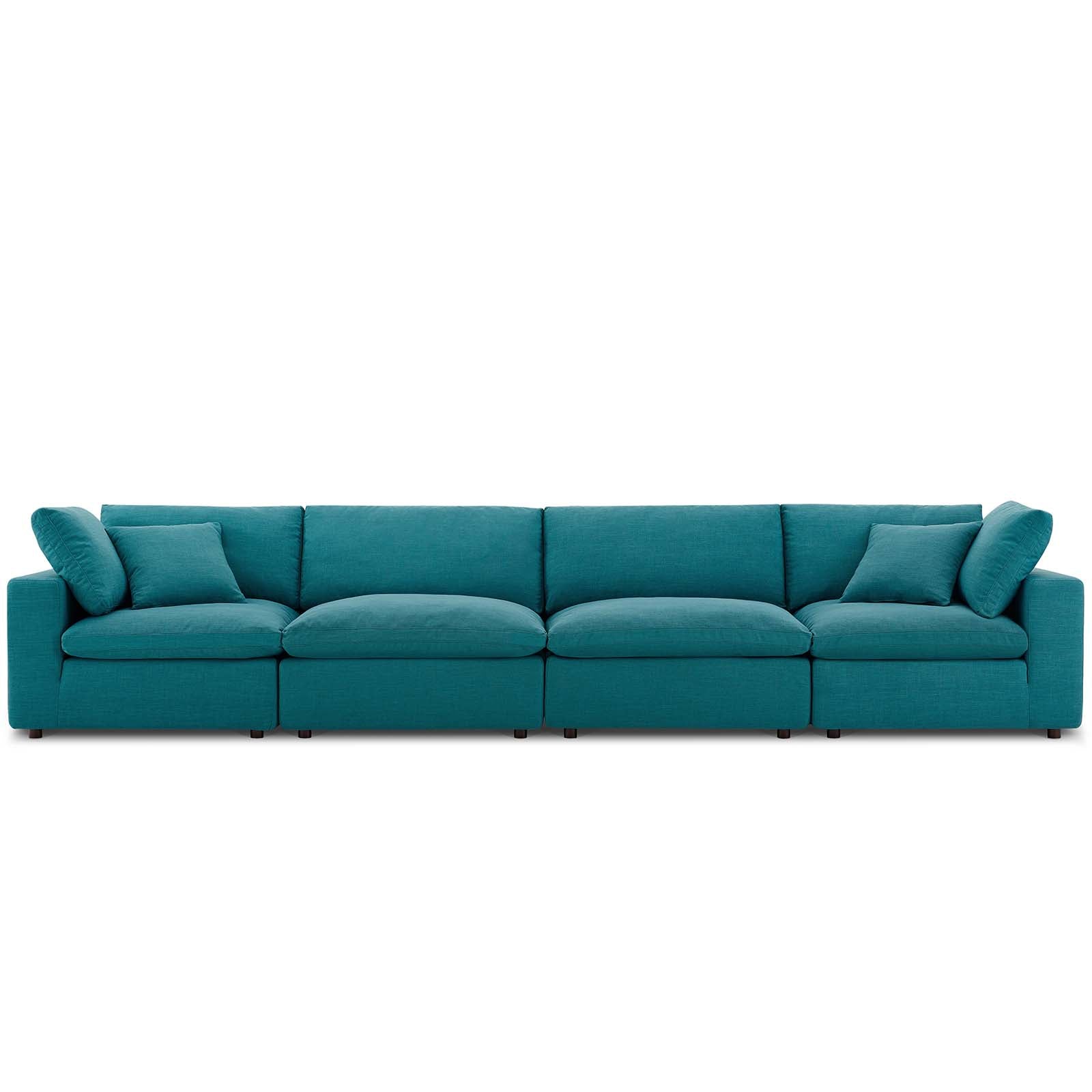 Commix Down Filled Overstuffed 4 Piece Sectional Sofa Set by Modway | Sofas | 