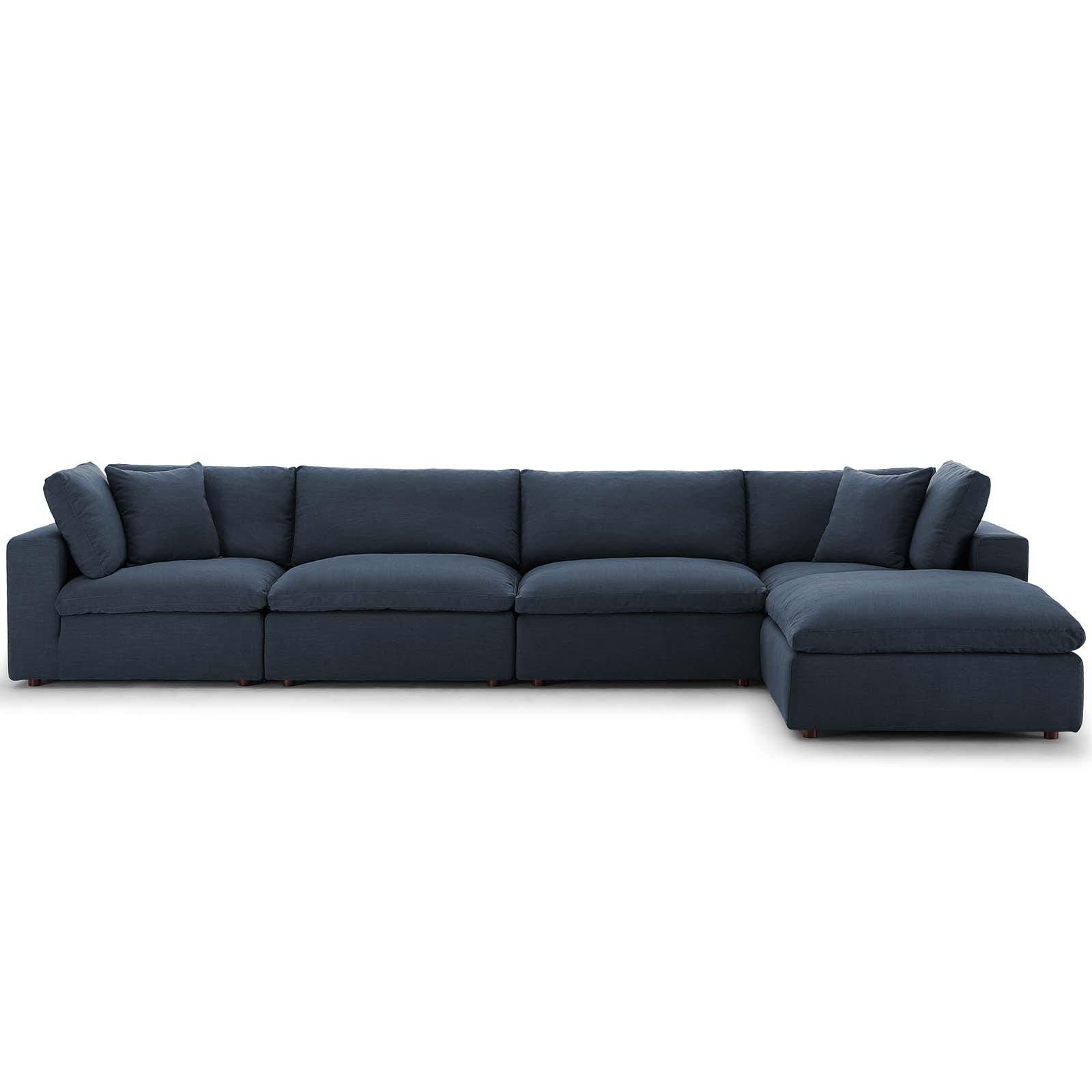 Commix Down Filled Overstuffed 5 Piece Sectional Sofa Set by Modway | Sofas | 