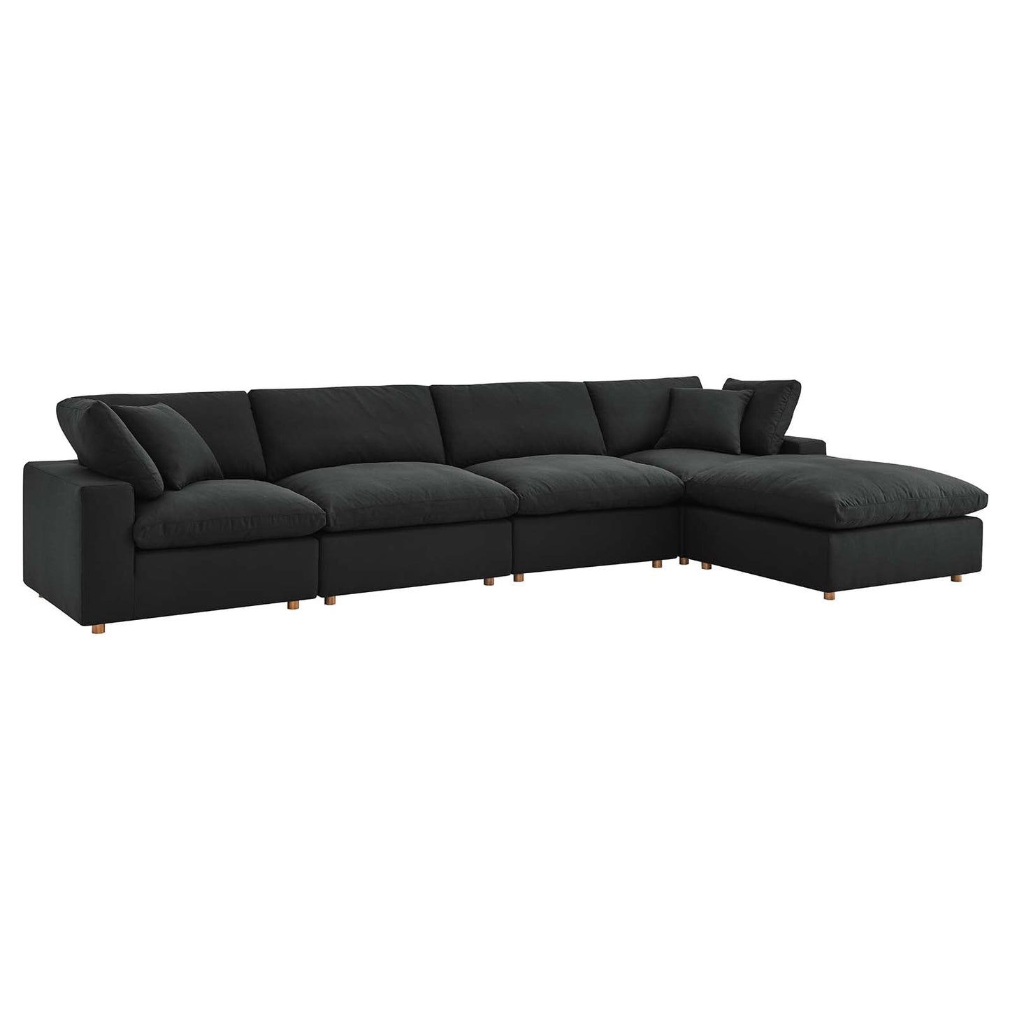 Commix Down Filled Overstuffed 5 Piece Sectional Sofa Set by Modway | Sofas | 