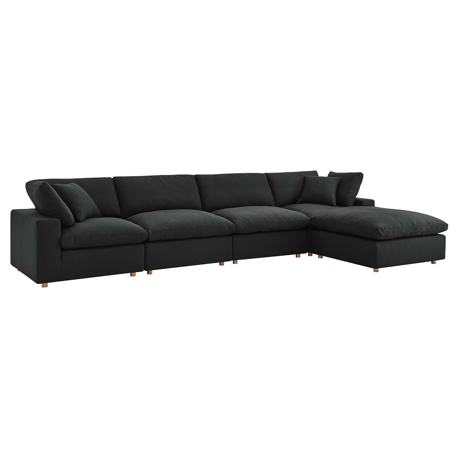 Commix Down Filled Overstuffed 5 Piece Sectional Sofa Set by Modway | Sofas | 