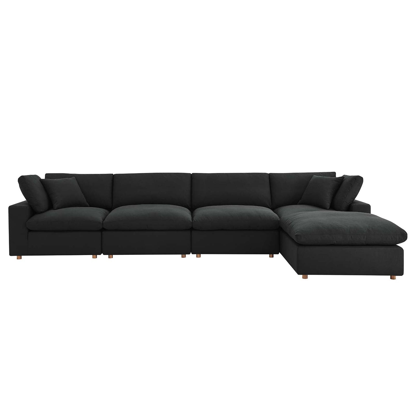 Commix Down Filled Overstuffed 5 Piece Sectional Sofa Set by Modway | Sofas | 