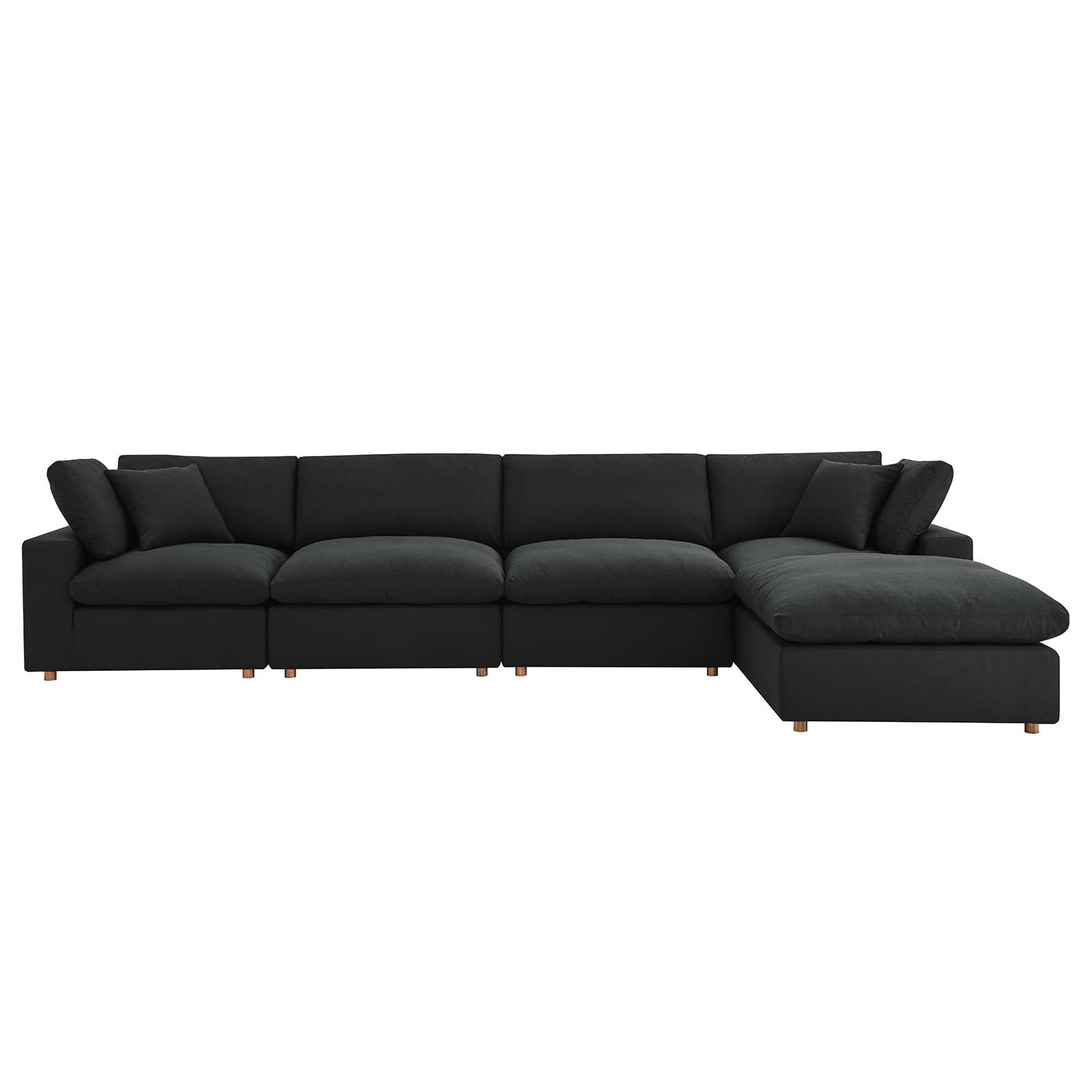 Commix Down Filled Overstuffed 5 Piece Sectional Sofa Set by Modway | Sofas | 