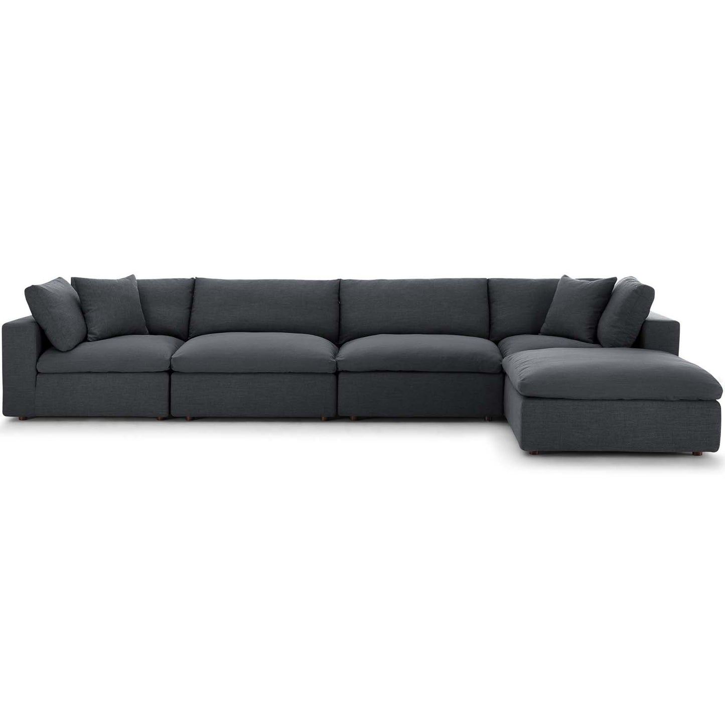 Commix Down Filled Overstuffed 5 Piece Sectional Sofa Set by Modway | Sofas | 