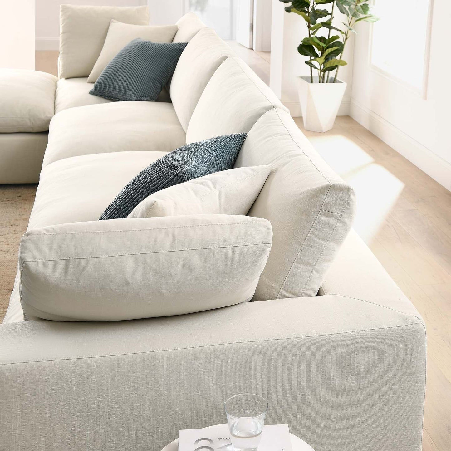 Commix Down Filled Overstuffed 5 Piece Sectional Sofa Set by Modway | Sofas | 