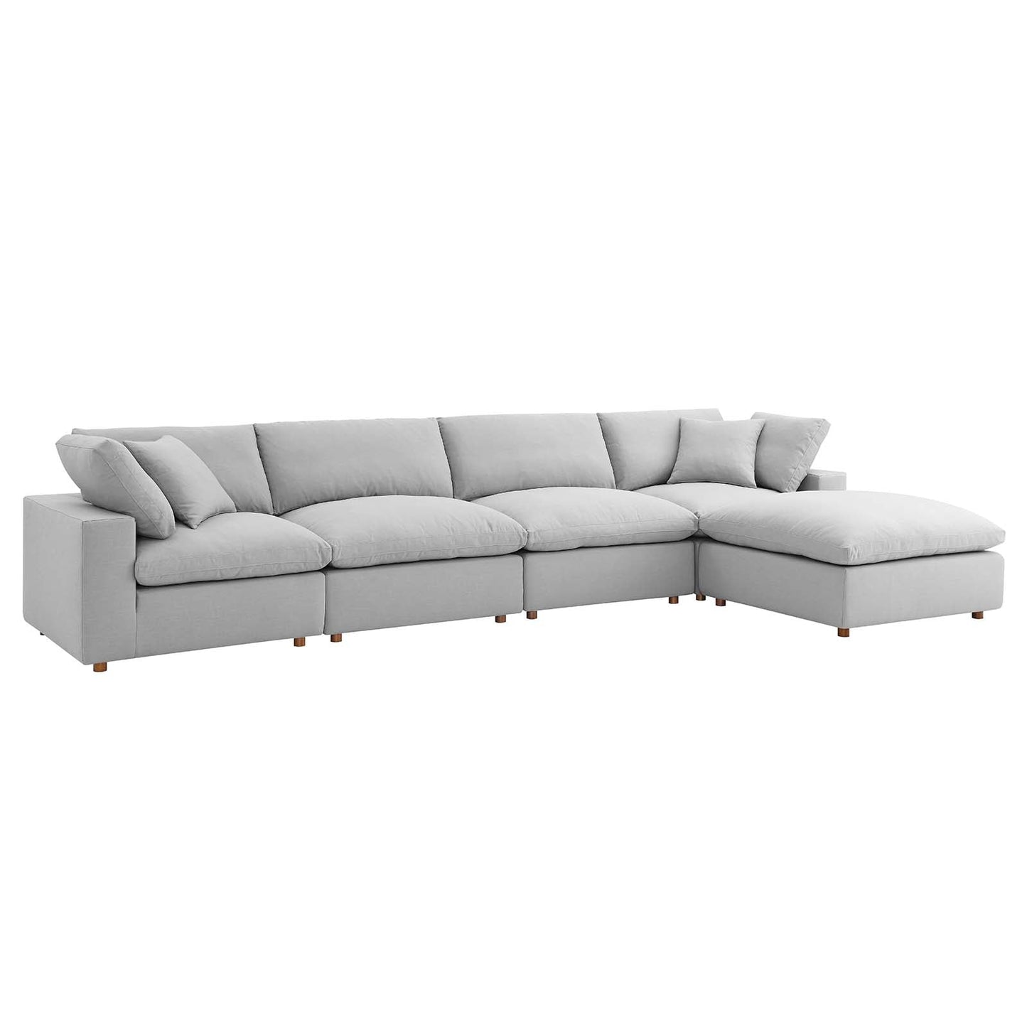 Commix Down Filled Overstuffed 5 Piece Sectional Sofa Set by Modway | Sofas | 
