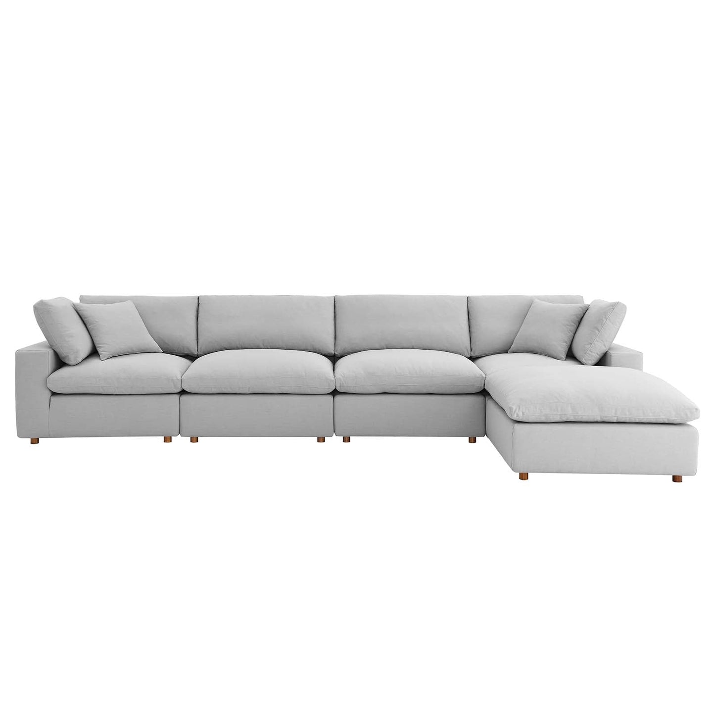 Commix Down Filled Overstuffed 5 Piece Sectional Sofa Set by Modway | Sofas | 