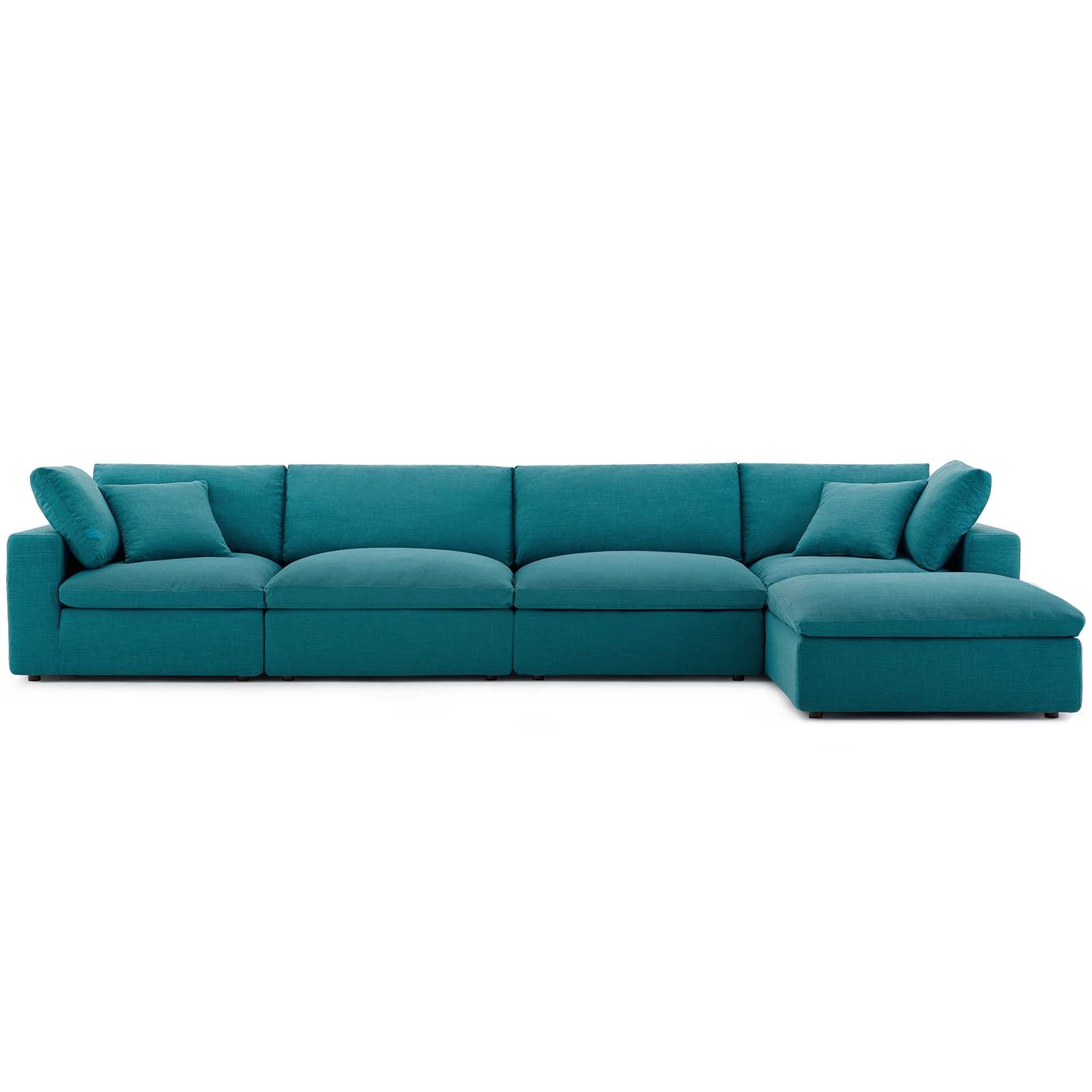 Commix Down Filled Overstuffed 5 Piece Sectional Sofa Set by Modway | Sofas | 