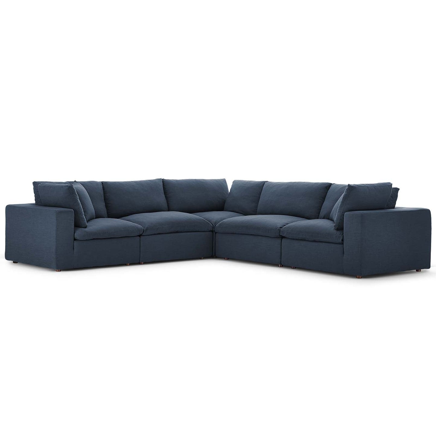 Modway Commix Down Filled Overstuffed 5 Piece Sectional Sofa Set | Sofas | 