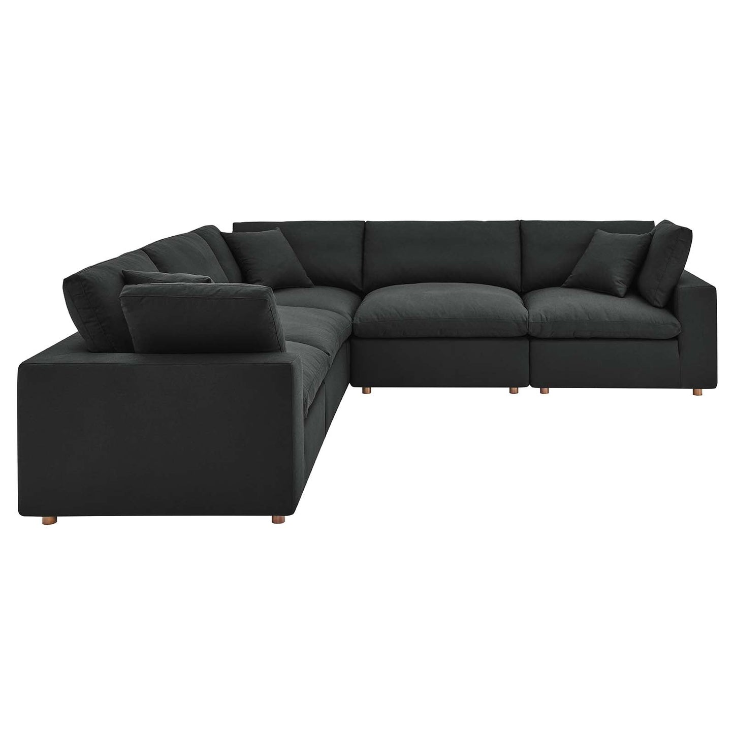 Modway Commix Down Filled Overstuffed 5 Piece Sectional Sofa Set | Sofas | 