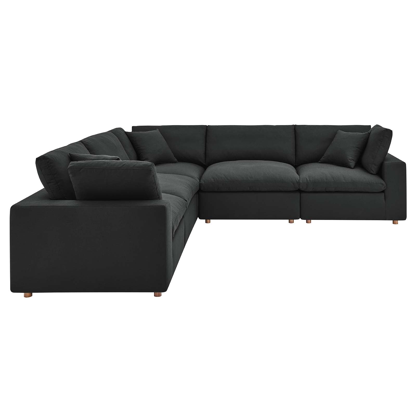 Modway Commix Down Filled Overstuffed 5 Piece Sectional Sofa Set | Sofas | 