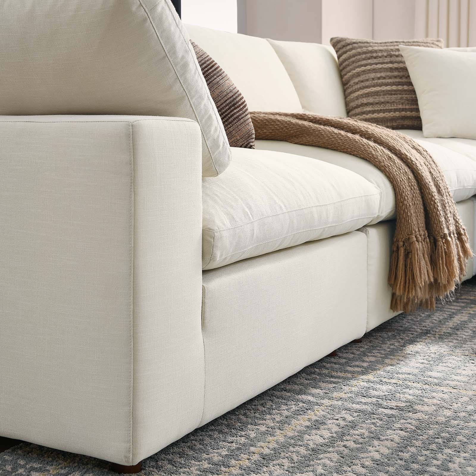 Modway Commix Down Filled Overstuffed 5 Piece Sectional Sofa Set | Sofas | 