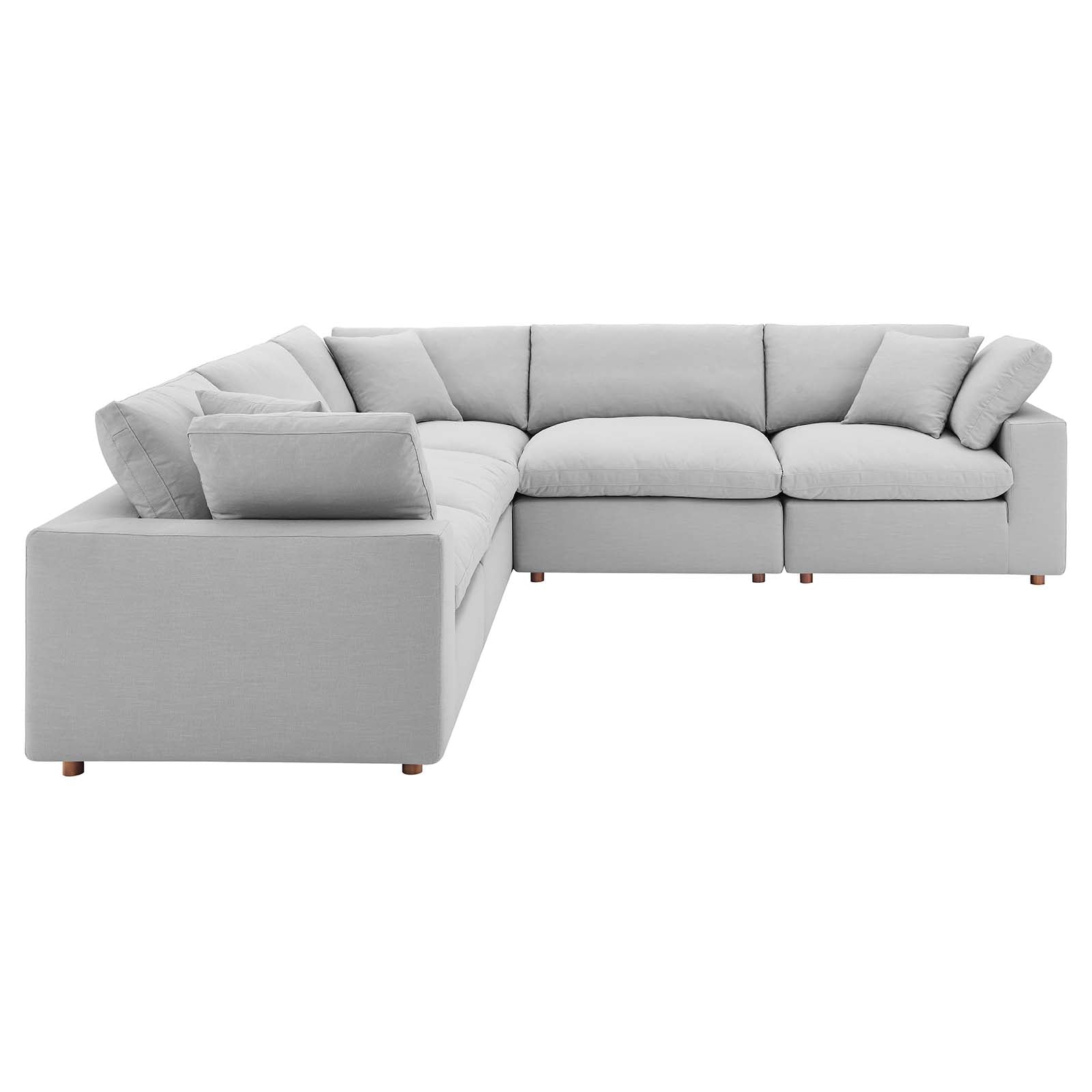 Modway Commix Down Filled Overstuffed 5 Piece Sectional Sofa Set | Sofas | 