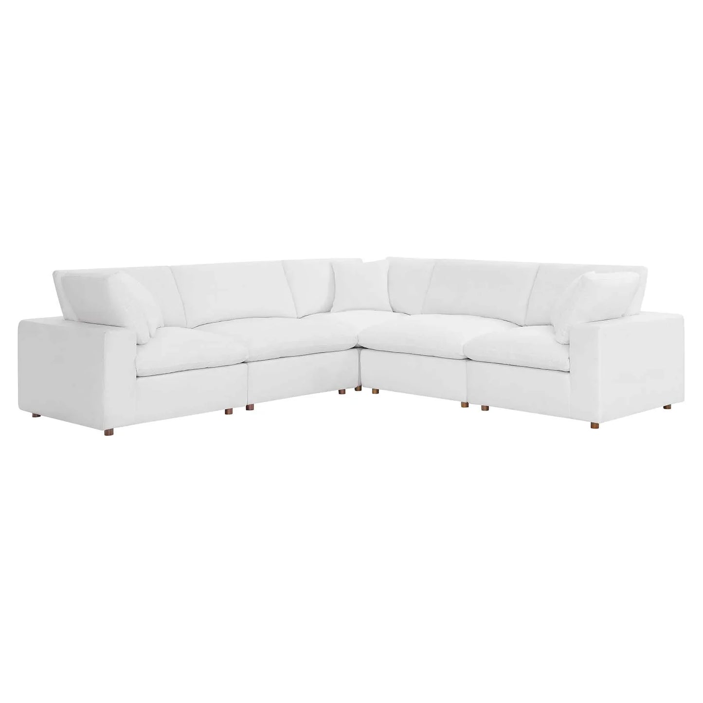 Modway Commix Down Filled Overstuffed 5 Piece Sectional Sofa Set - EEI-3359 | Sofa Set | 