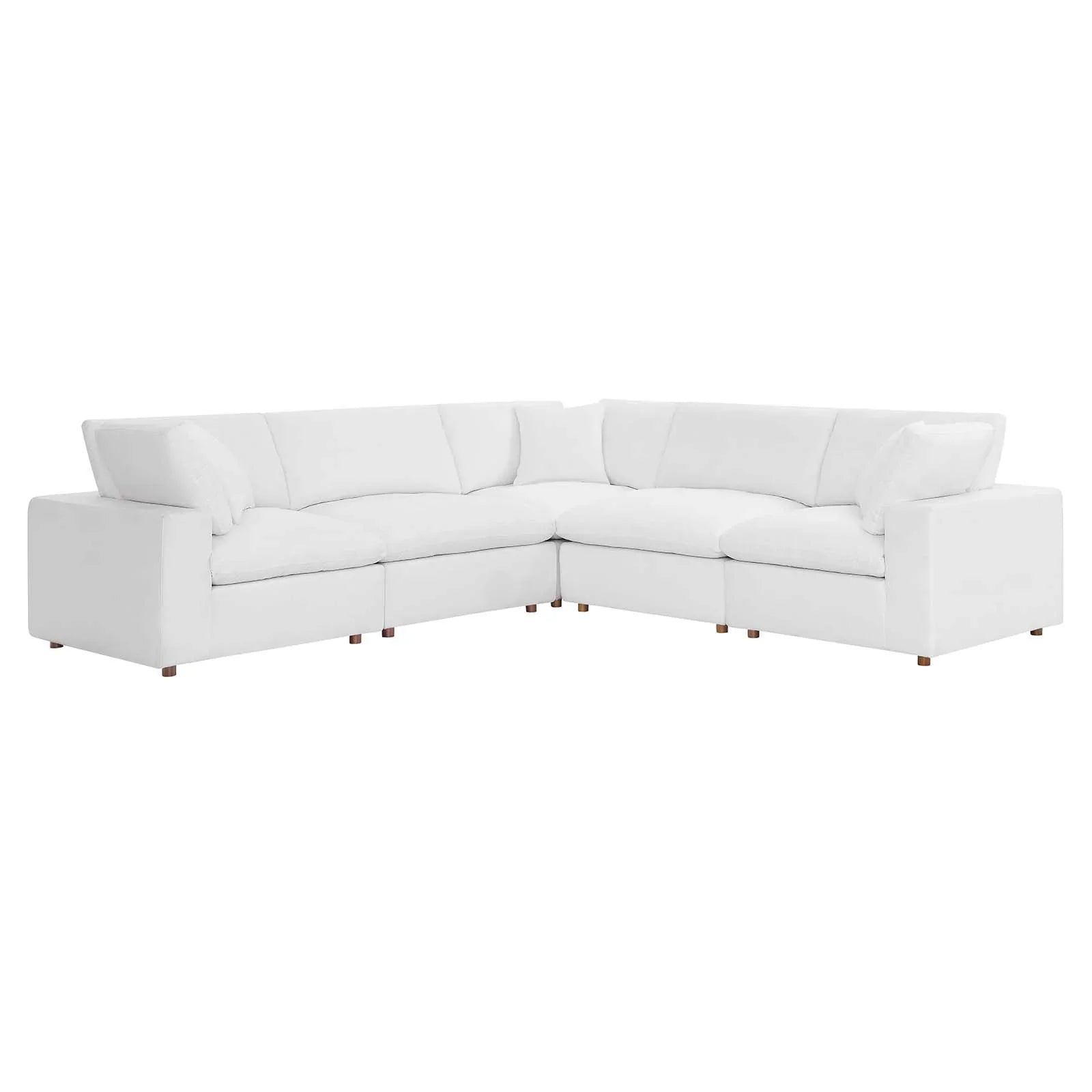 Modway Commix Down Filled Overstuffed 5 Piece Sectional Sofa Set - EEI-3359 | Sofa Set | 