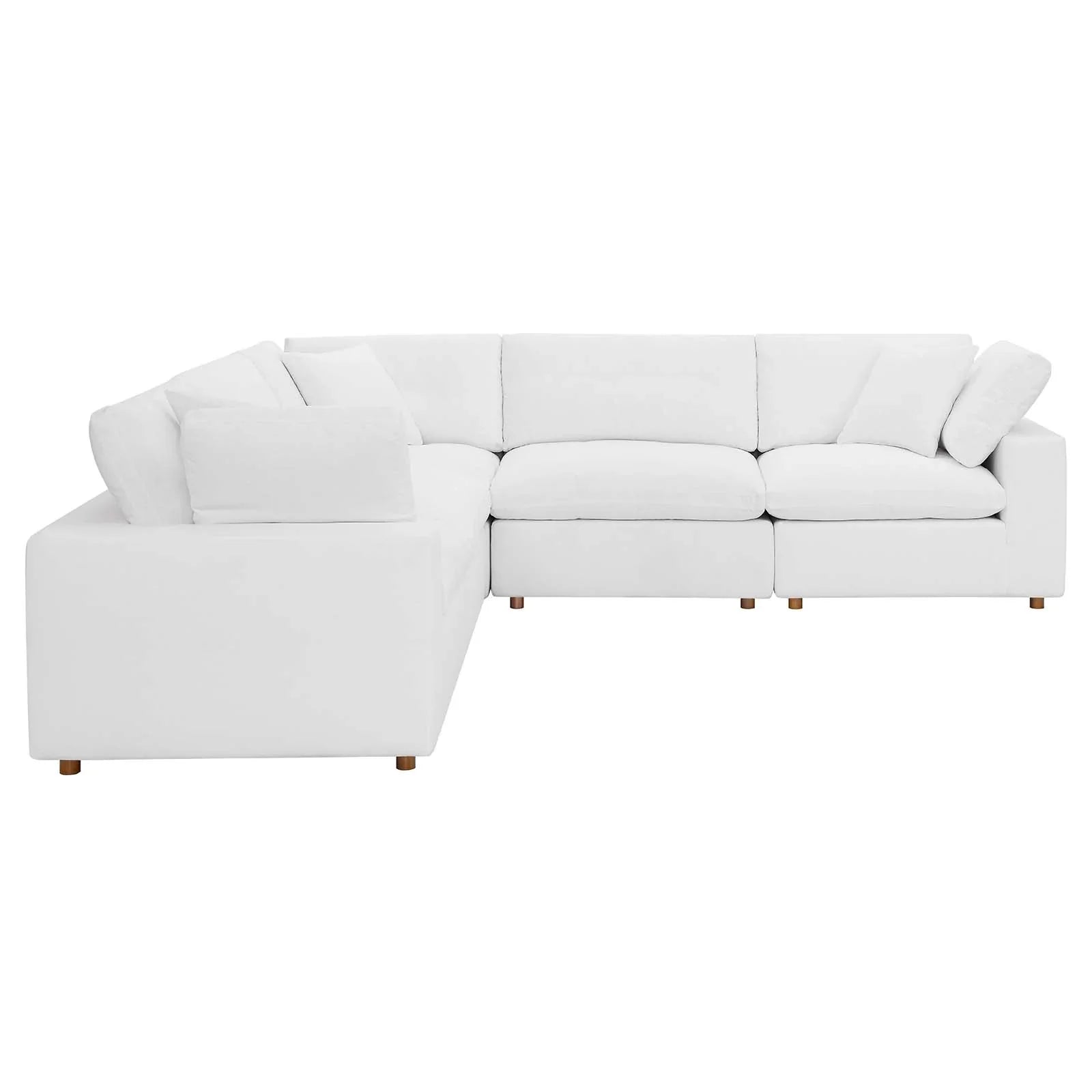 Modway Commix Down Filled Overstuffed 5 Piece Sectional Sofa Set - EEI-3359 | Sofa Set | 