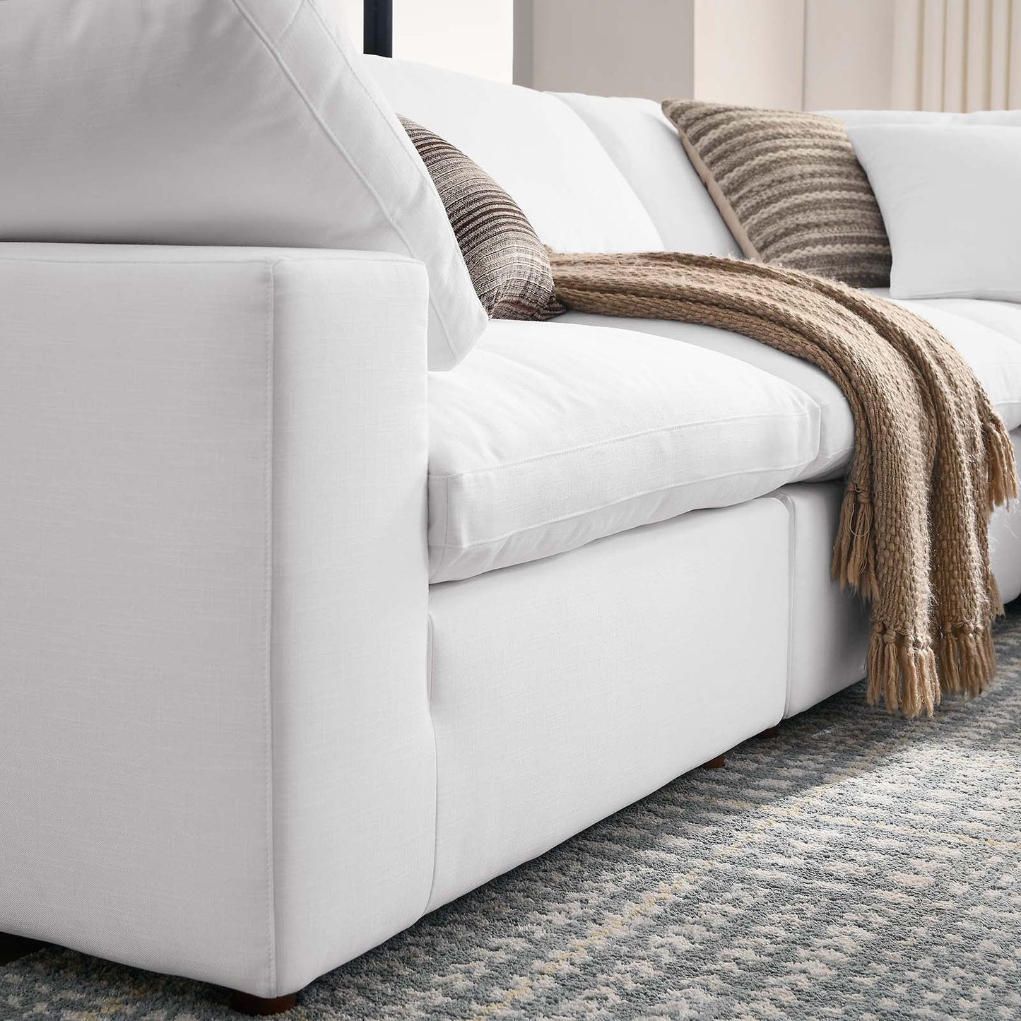 Modway Commix Down Filled Overstuffed 5 Piece Sectional Sofa Set - EEI-3359 | Sofa Set | 