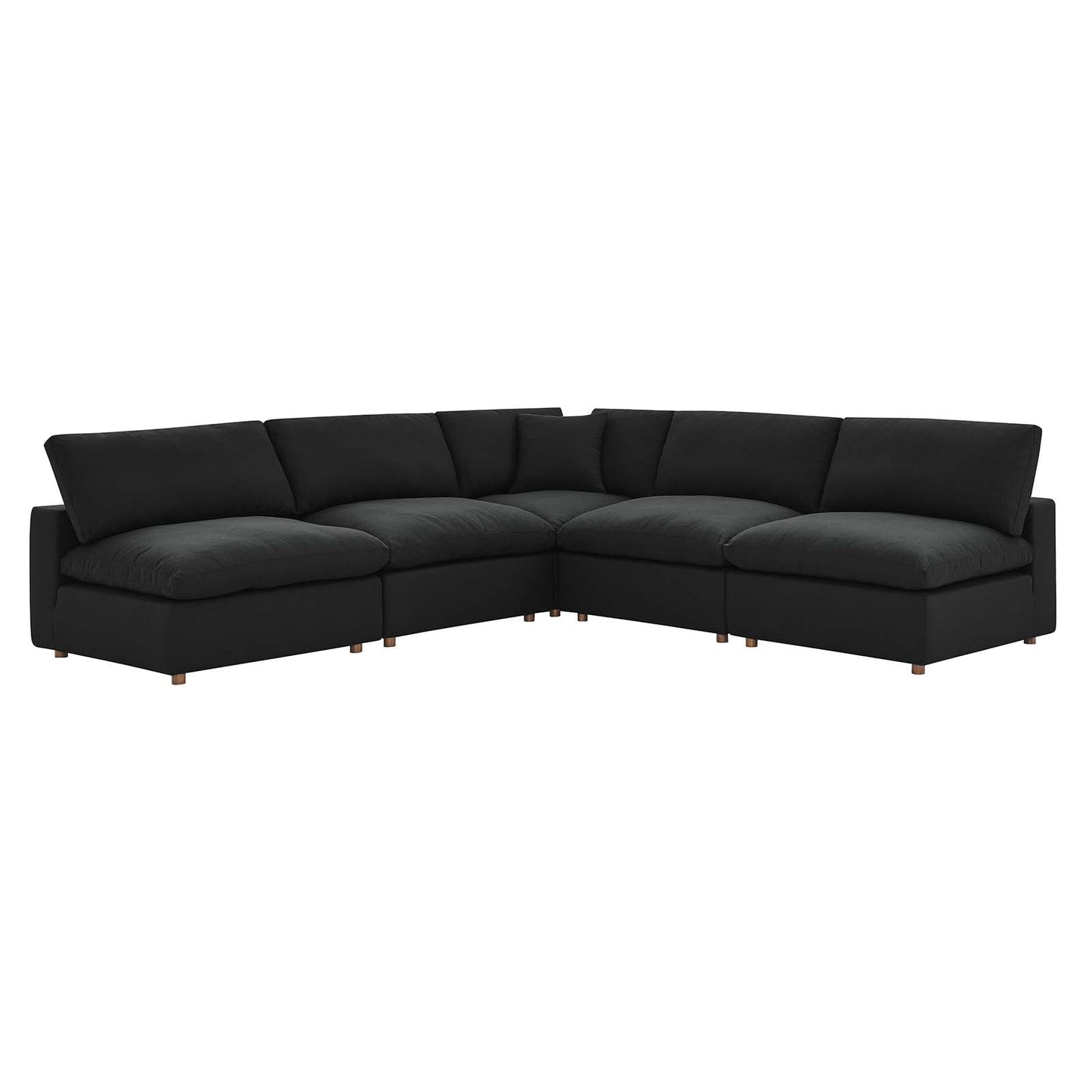 Modway's Modern Commix Down Filled Overstuffed 5 Piece Sectional Sofa Set | Sofas | Modishstore-54