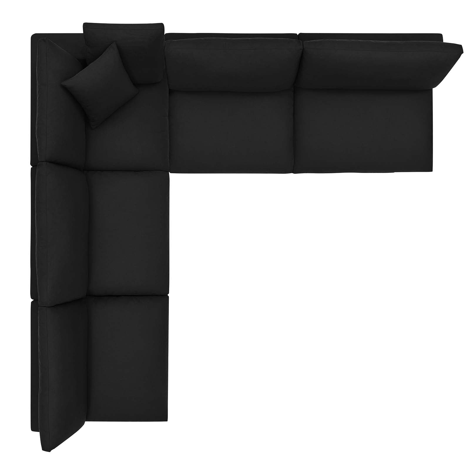 Modway's Modern Commix Down Filled Overstuffed 5 Piece Sectional Sofa Set | Sofas | Modishstore-53
