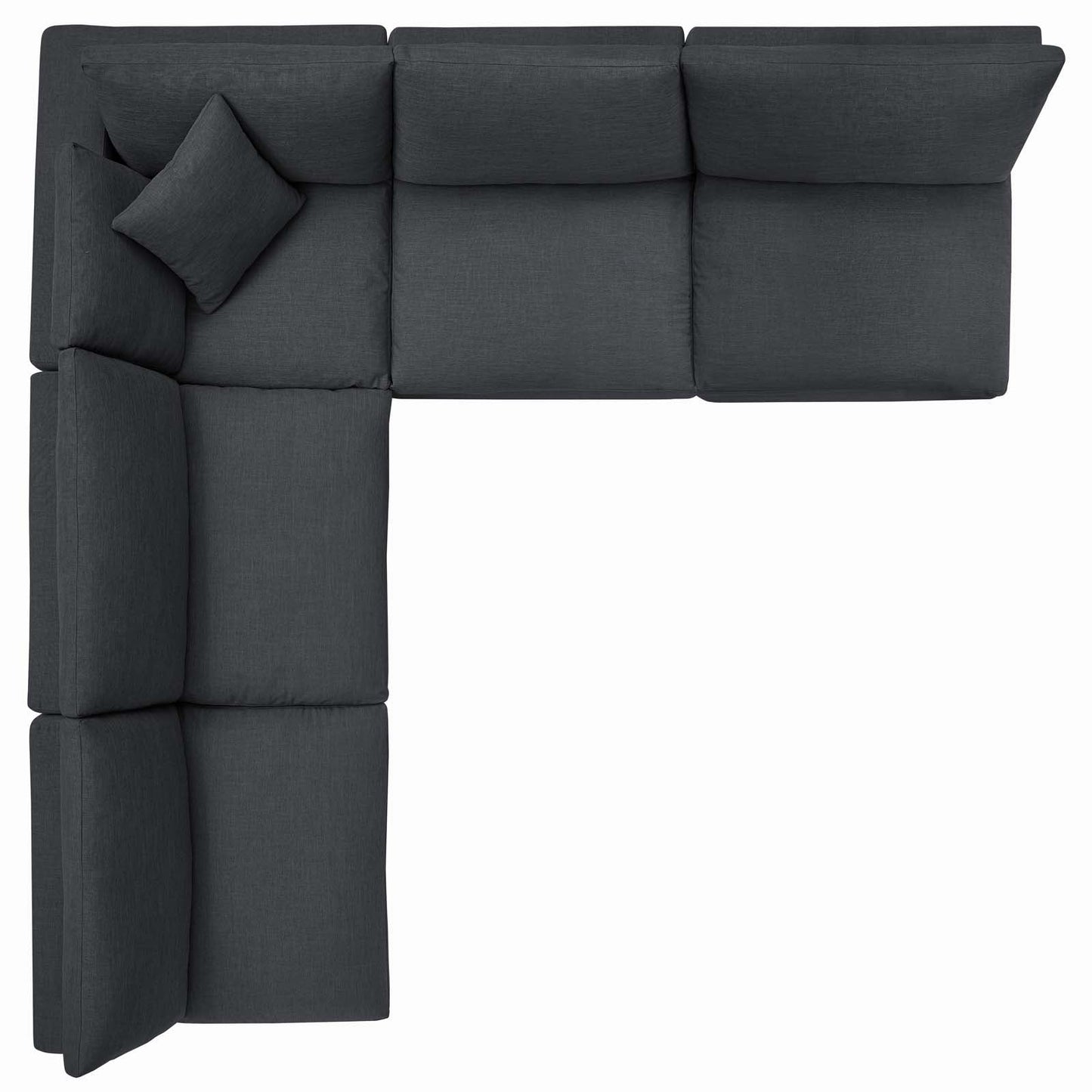 Modway's Modern Commix Down Filled Overstuffed 5 Piece Sectional Sofa Set | Sofas | Modishstore-24