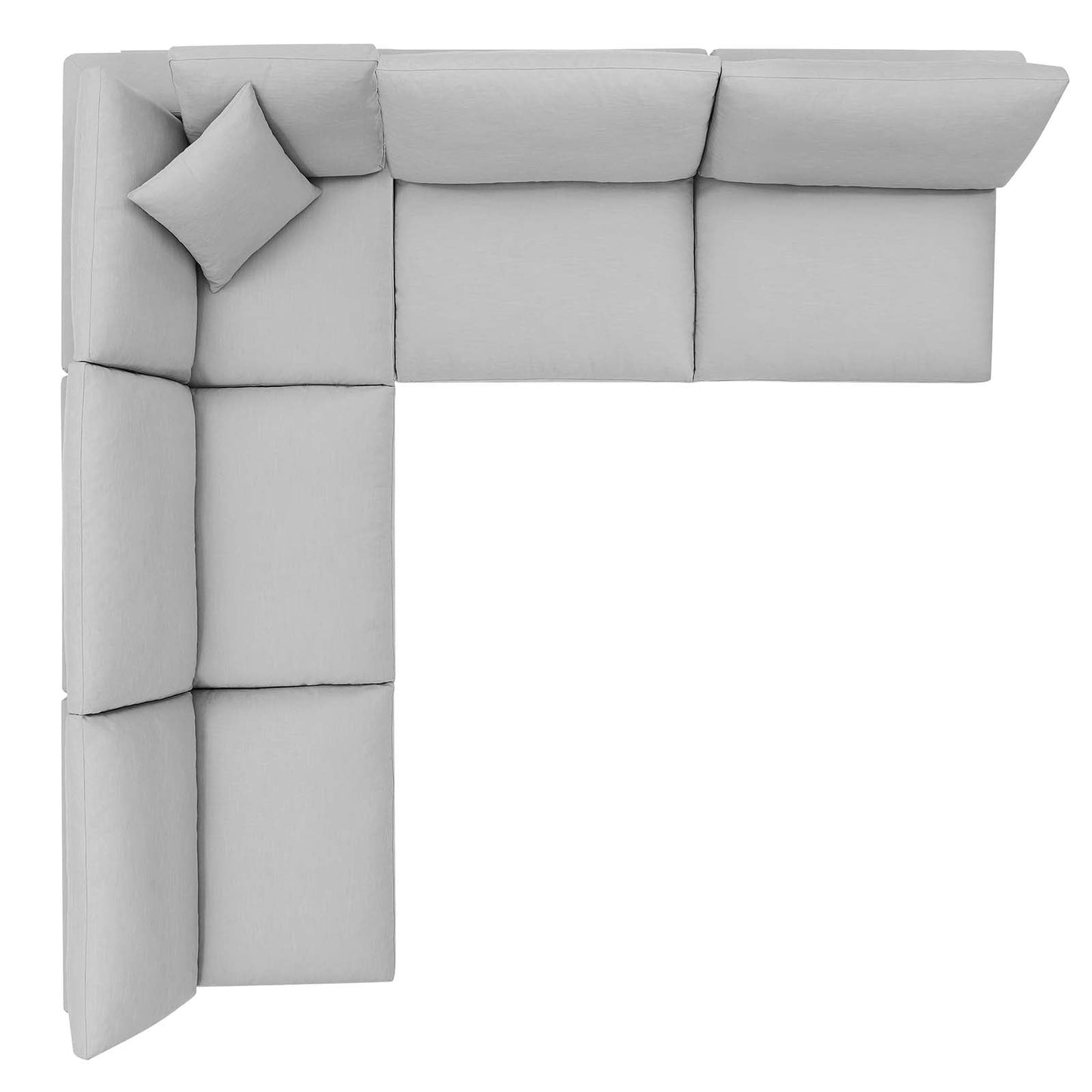 Modway's Modern Commix Down Filled Overstuffed 5 Piece Sectional Sofa Set | Sofas | Modishstore-64