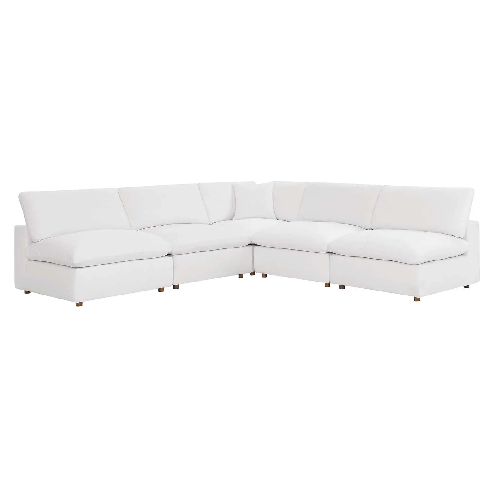 Modway's Modern Commix Down Filled Overstuffed 5 Piece Sectional Sofa Set - EEI-3360 | Sofa Set | Modishstore-2