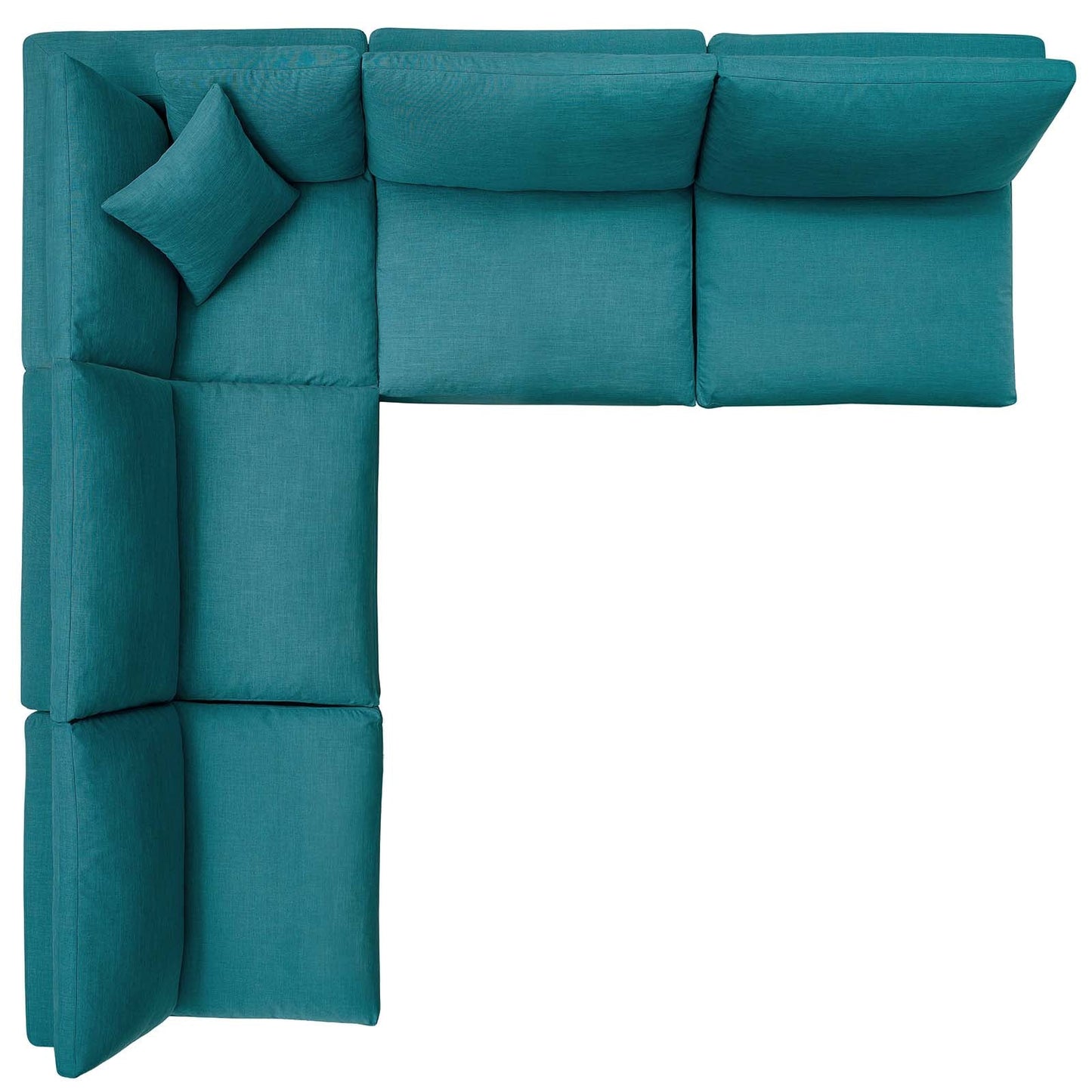 Modway's Modern Commix Down Filled Overstuffed 5 Piece Sectional Sofa Set | Sofas | Modishstore-34
