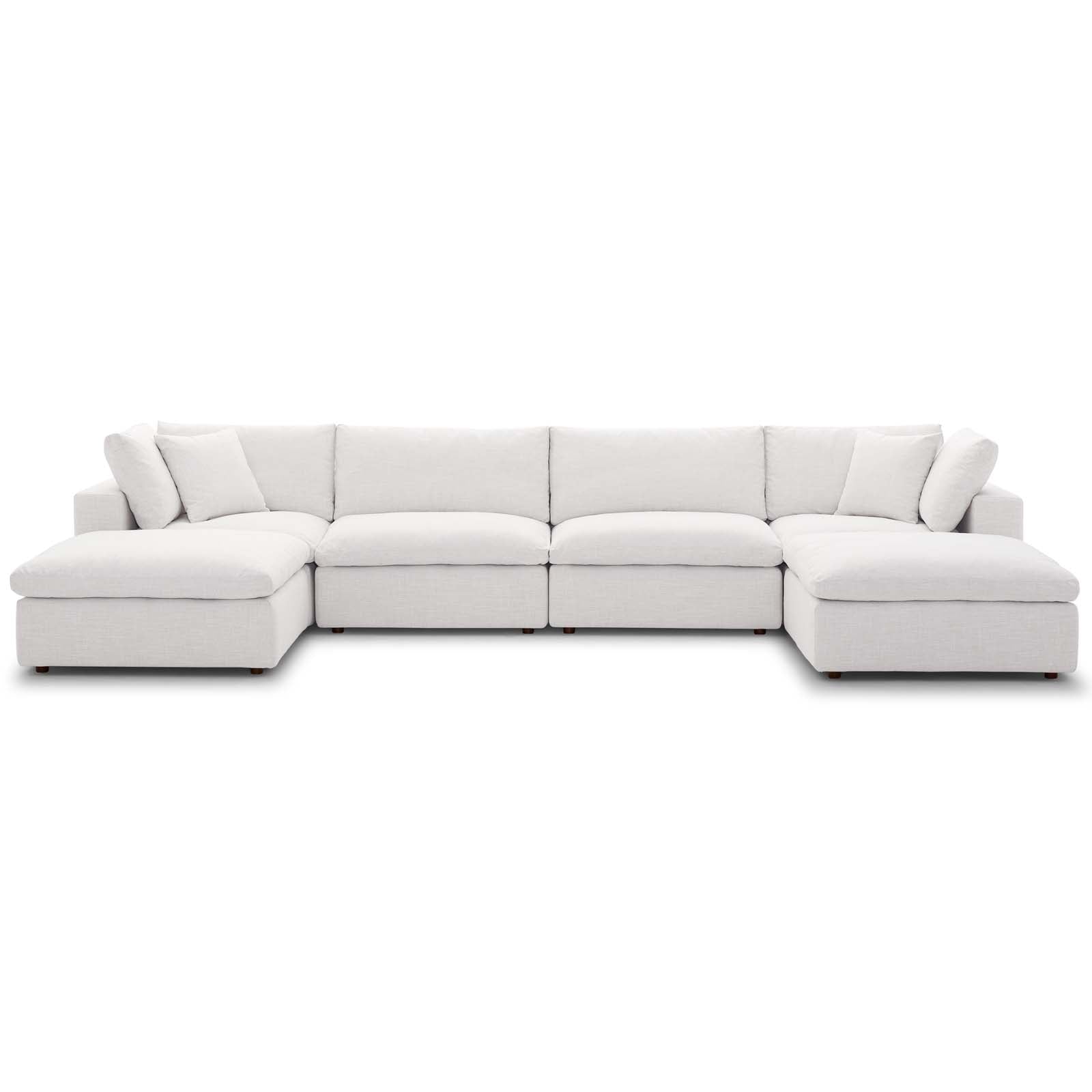 Commix Down Filled Overstuffed 6 Piece Sectional Sofa Set by Modway | Sofas | 