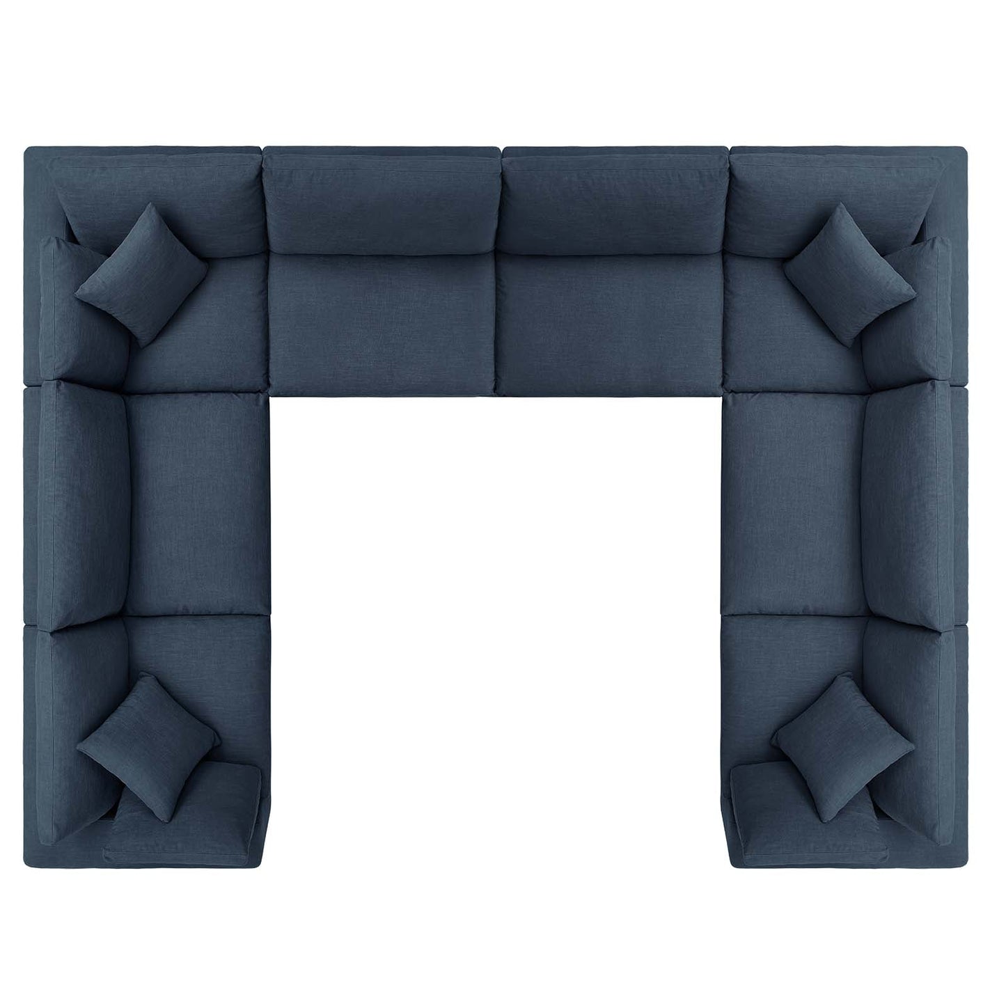 Modway Commix Down Filled Overstuffed 8 Piece Sectional Sofa Set | Sofas | 